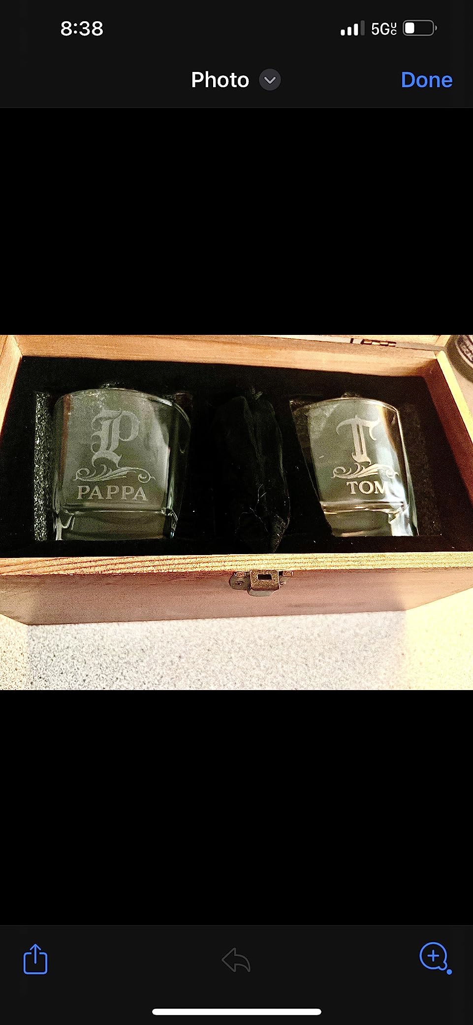 Amazing Items Set of 4 - Personalized Whiskey Glasses w/Name & Initial - 9 Designs - 9 oz, Limited Edition Monogrammed Rocks Glasses for Men, Dad Gifts Customer Review Amazing Items Set of 4 - Personalized Whiskey Glasses w/Name & Initial - 9 Designs - 9 oz, Limited Edition Monogrammed Rocks Glasses for Men, Dad Gifts - Customer Photo 2