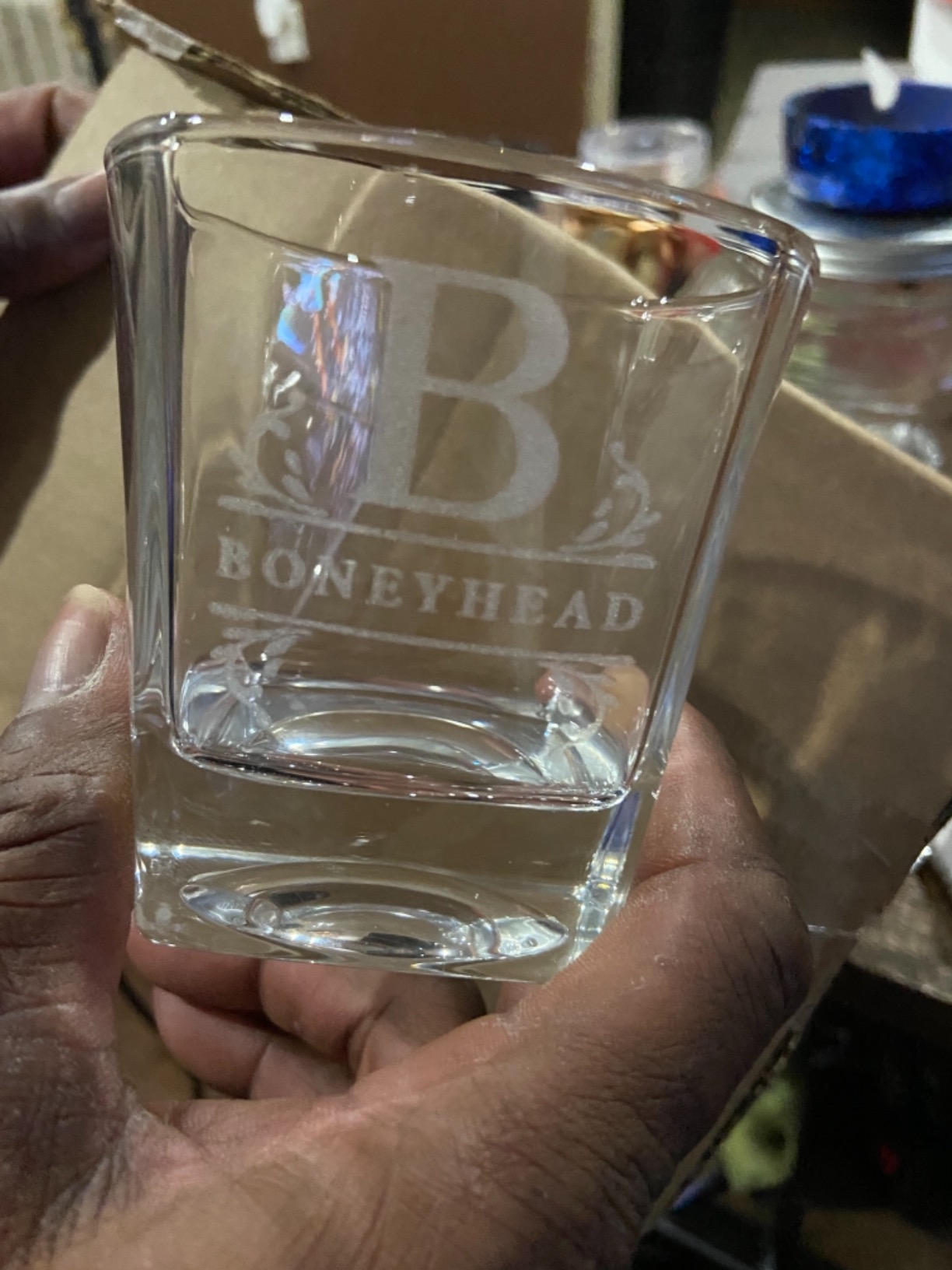 Amazing Items Set of 4 - Personalized Whiskey Glasses w/Name & Initial - 9 Designs - 9 oz, Limited Edition Monogrammed Rocks Glasses for Men, Dad Gifts Customer Review Amazing Items Set of 4 - Personalized Whiskey Glasses w/Name & Initial - 9 Designs - 9 oz, Limited Edition Monogrammed Rocks Glasses for Men, Dad Gifts - Customer Photo 4