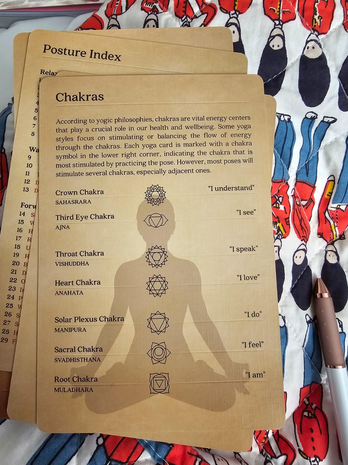 Asana Moon Premium Yoga Cards – Deck with Over 120 Yoga Poses – Yoga Sequencing Deck with Yoga Cues and Sanskrit Names for Beginners and Teachers – Unique Yoga Gift for Women or Any Yoga Lover - Customer Photo 1