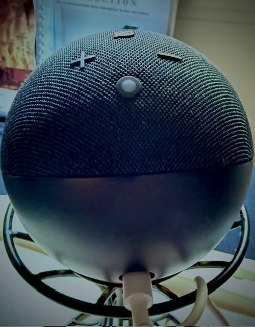 Amazon Echo Dot (newest model) - Vibrant sounding speaker with Alexa+ Early Access, Great for bedrooms, dining rooms and offices, Deep Sea Blue - Customer Photo 2