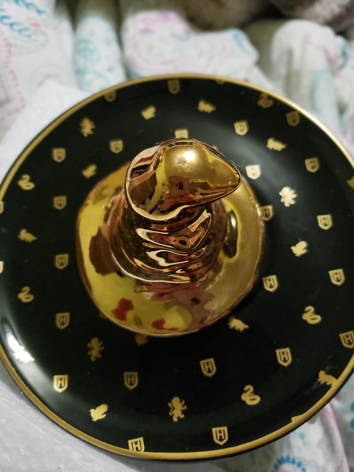 Harry Potter Sorting Hat Ceramic Trinket Tray - 3D Trinket Jewelry Holder, Bracelets Rings Earrings Storage Dish - Customer Photo 3