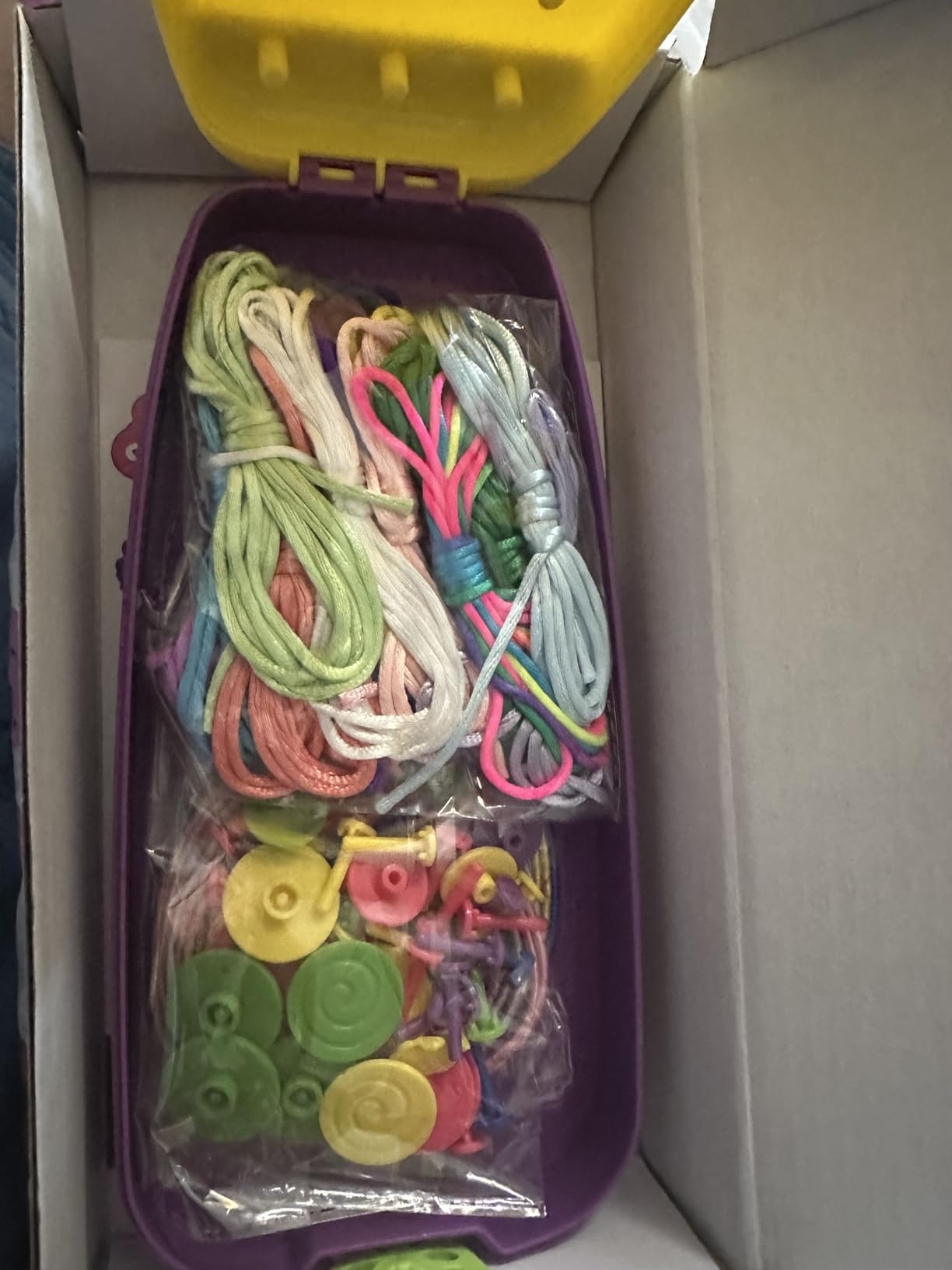 Friendship Bracelet Making Kit Toys, Ages 7 8 9 10 11 12 Year Old Girls Gifts Ideas, Birthday Present for Teen Girl, Arts and Crafts String Maker Tool, Bracelet DIY, Kids Travel Activity Set - Customer Photo 2