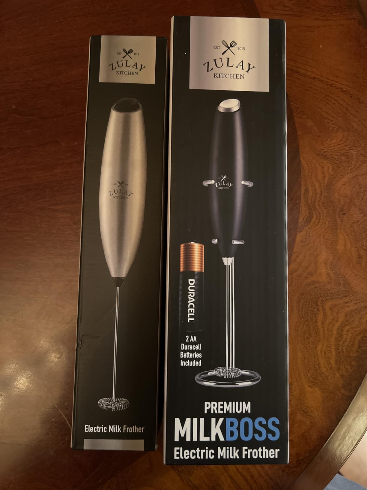 Zulay Kitchen Powerful Milk Frother Wand With 2 Duracell Batteries - Ultra Fast Handheld Drink Mixer - Electric Whisk Foam Maker for Coffee, Lattes, Cappuccino, Matcha, Hot Chocolate & Creamer - Black - Customer Photo 1
