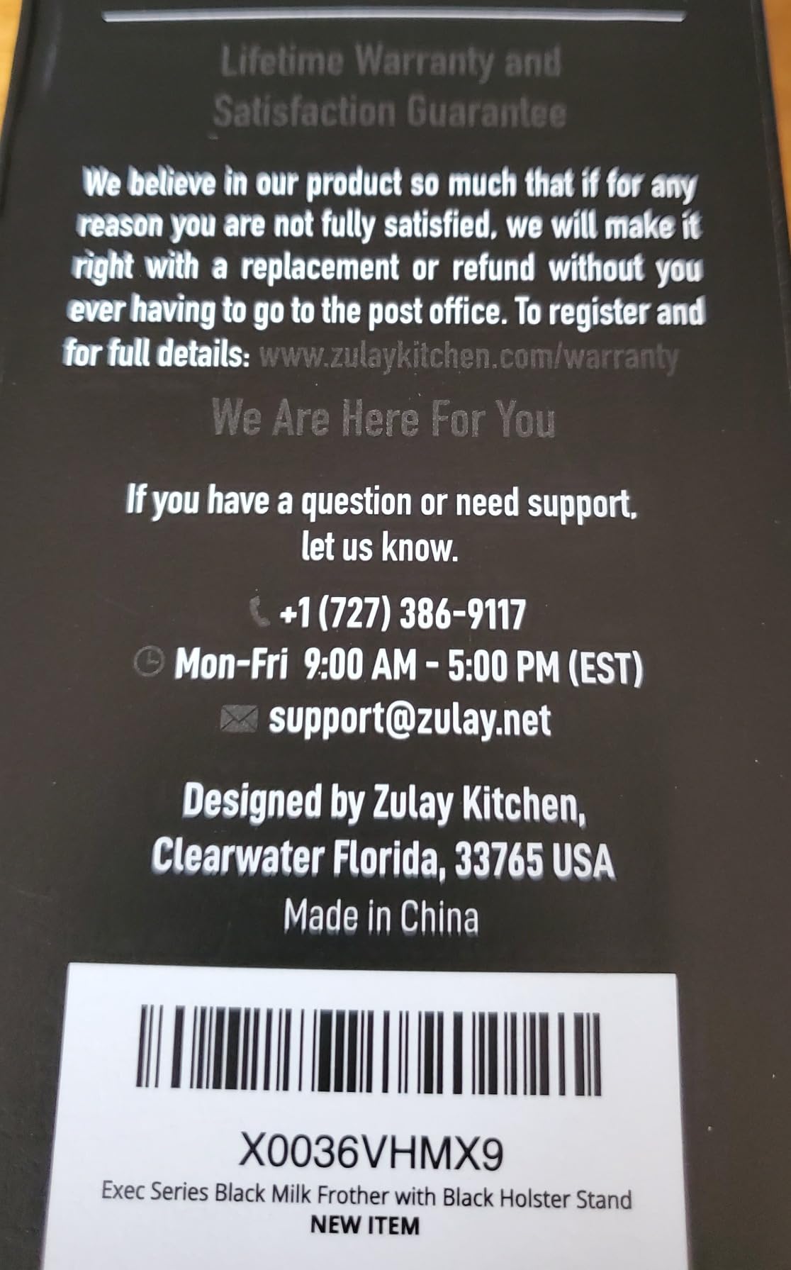 Zulay Kitchen Powerful Milk Frother Wand With 2 Duracell Batteries - Ultra Fast Handheld Drink Mixer - Electric Whisk Foam Maker for Coffee, Lattes, Cappuccino, Matcha, Hot Chocolate & Creamer - Black - Customer Photo 2