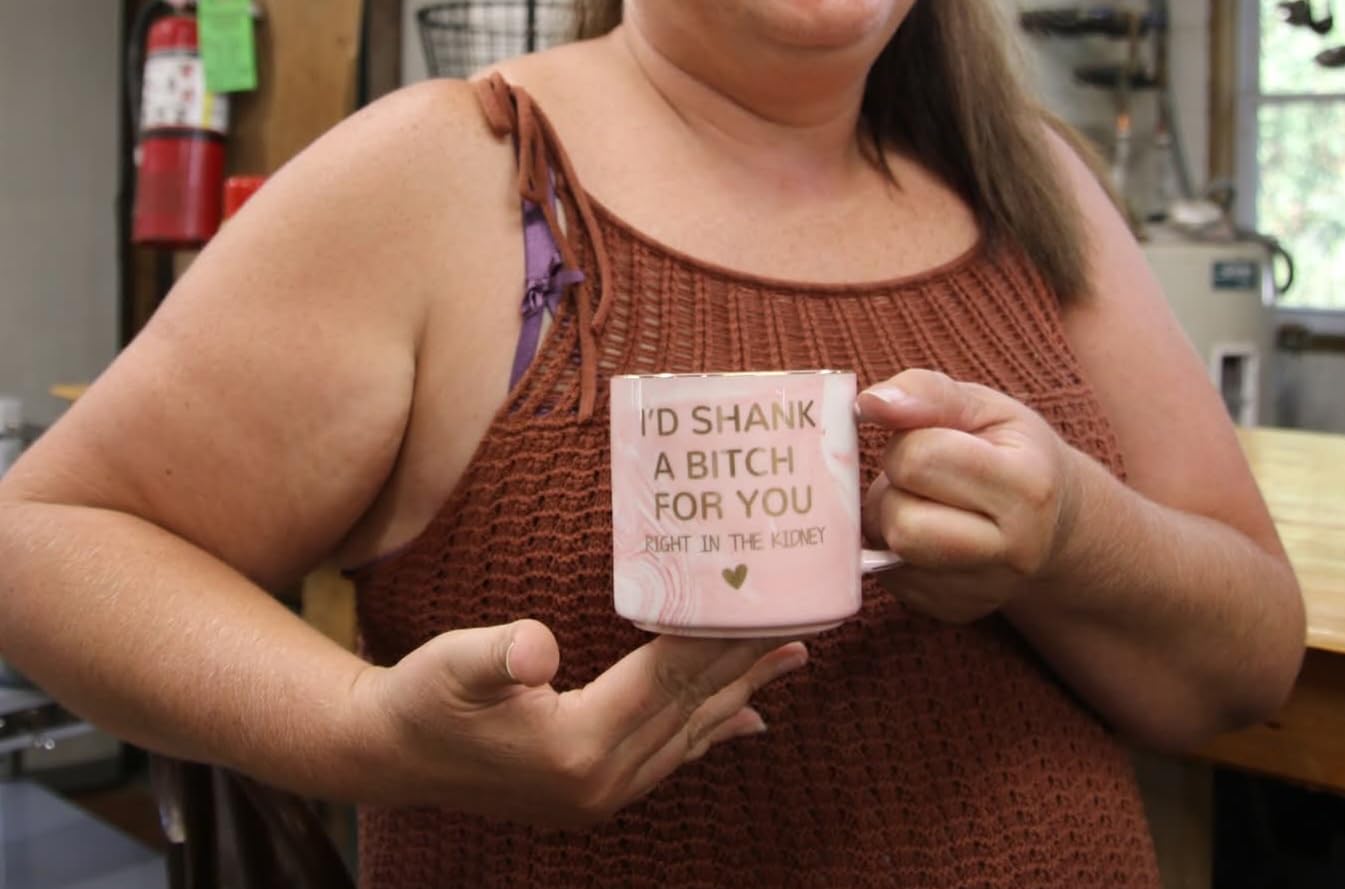 Birthday Christmas Gifts for Women - 12oz Funny Coffee Mug for Best Friend Mom Grandma Wife Aunt Sister Gifts from Sister Stocking Stuffers Valentines Galentines Day Present for Her Girlfriend Besties - Customer Photo 1