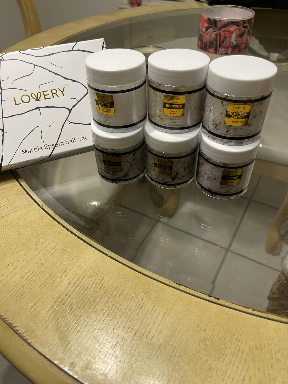 Christmas Gifts for Women Who Have Everything, Epsom Bath Salts Gift Basket Set, Relaxing Self Care Salt W/Essential Oil, Gifts for Mom, Lavender, Eucalyptus, Lemon, Coconut, Tea Tree, Honey Almond - Customer Photo 1