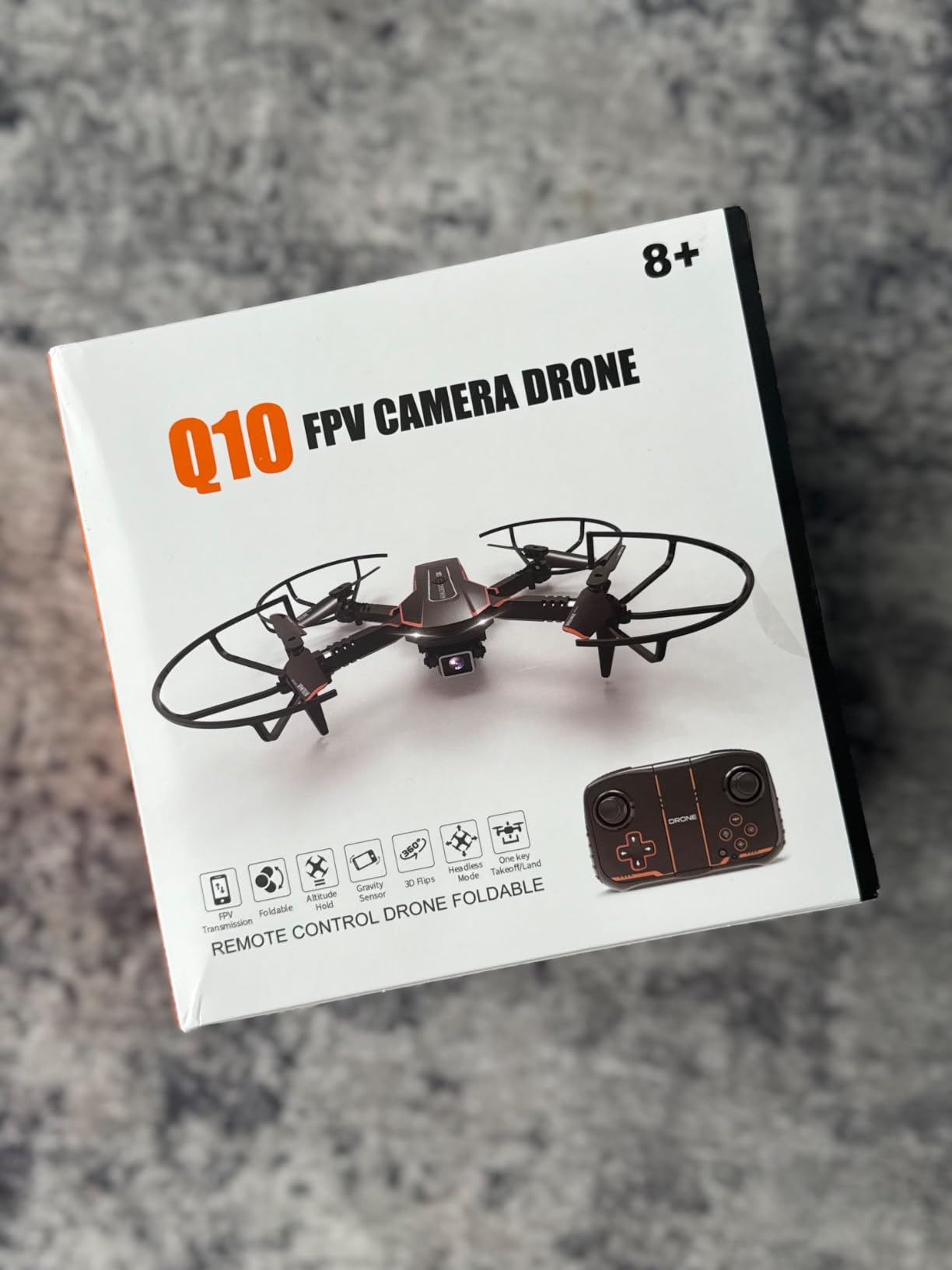 AVIALOGIC Mini Drone with Camera for Kids, Remote Control Helicopter Toys Gifts for Boys Girls, FPV RC Quadcopter with 1080P HD Live Video Camera, Altitude Hold, Gravity Control, 2 Batteries, Black - Customer Photo 1