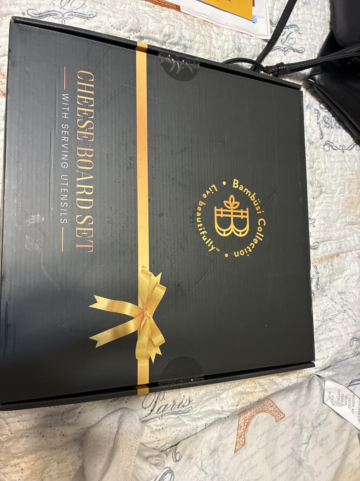 Bambüsi Personalized Charcuterie Board - Custom Engraved Bamboo Cheese Board Set for Couples, House Warming Gifts New Home, Wedding, Bridal Shower, Birthday Gifts for Women, Anniversary, Chrismas - Customer Photo 1