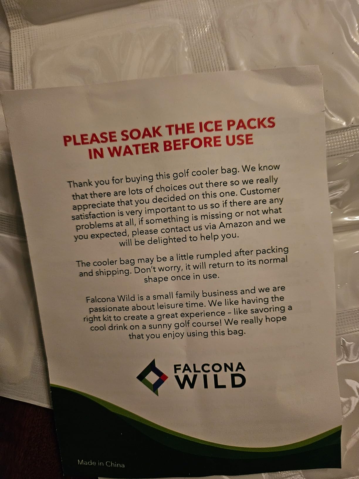 Golf Cooler Bag Plus 2 Ice Packs - Keeps Drinks Cold for Hours - Holds 6 Cans - Fits Discreetly in Golf Bags - Insulated Beer Sleeve and Cooler Accessories - Customer Photo 2