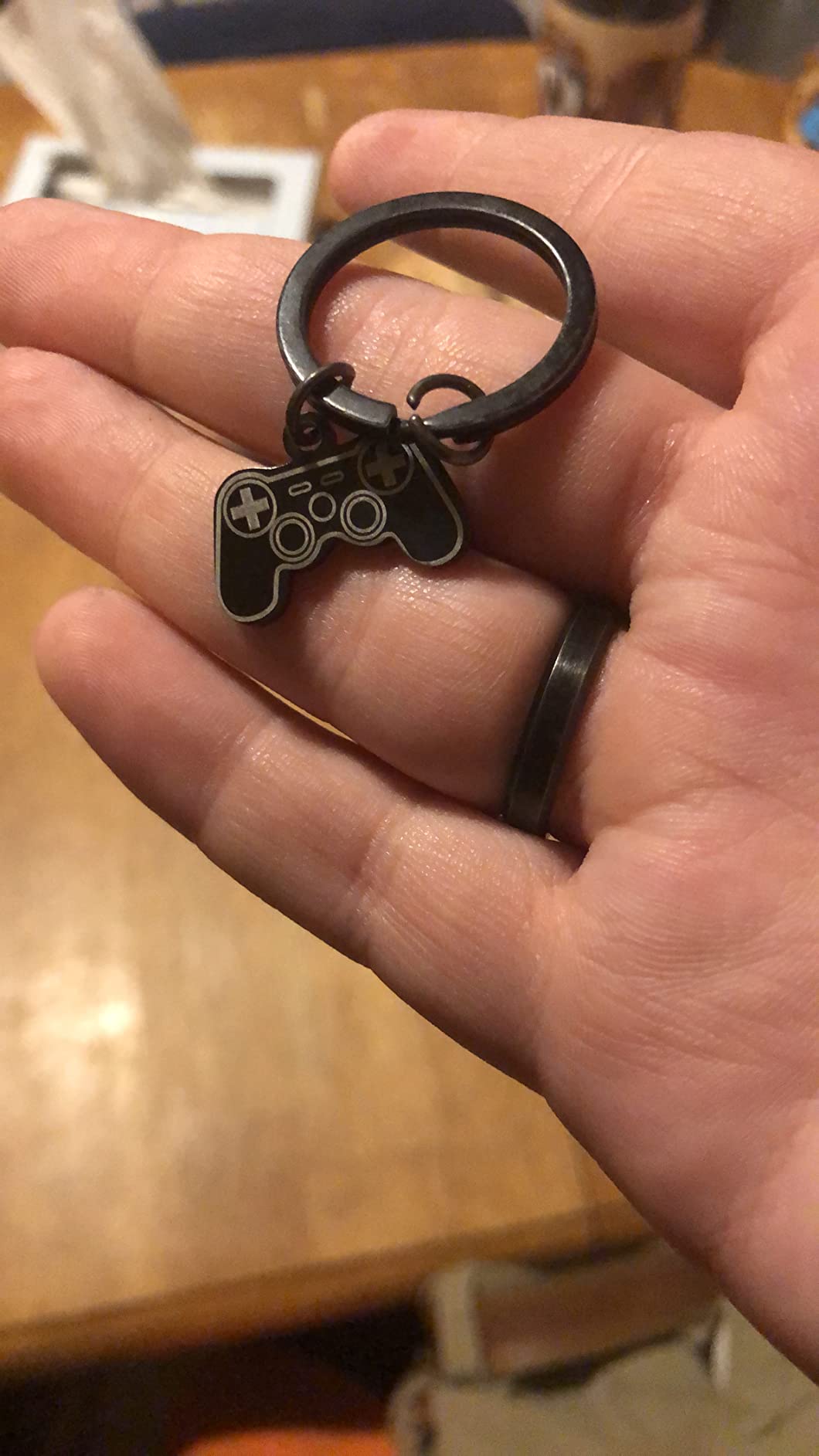 Nimteve 2PCs Funny Gamer Keyring Boyfriend Gifts from Girlfriend Matching Keychain Couple Gifts For Man Husband Fiance Gift from Wife Fiancee Valentine Birthday Anniversary - Customer Photo 1