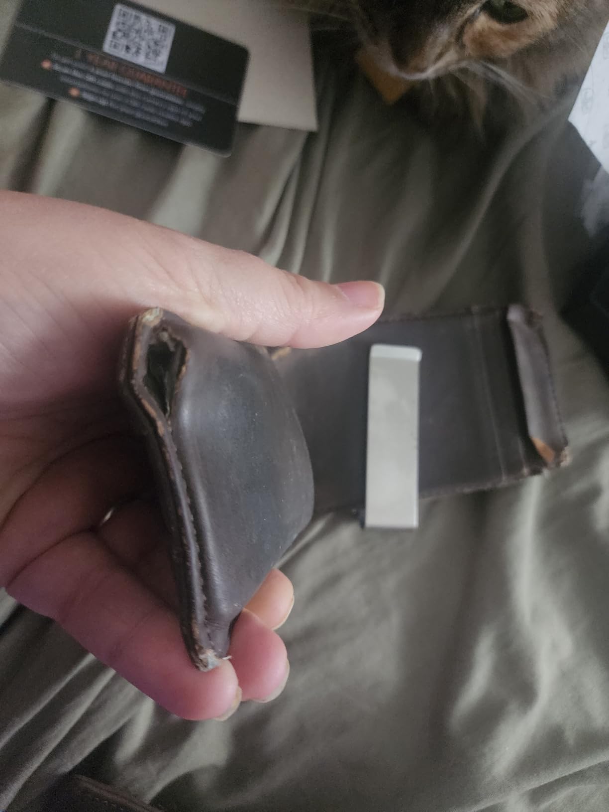 TRAVANDO AirTag* Wallet Mens Wallet with Money Clip Air Tag Wallet Card Holder RFID Blocking Bifold Gifts for Men - Customer Photo 1