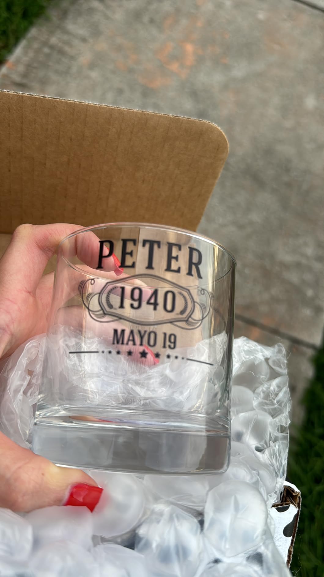 Personalized Printed 11oz Whiskey Glass–Customized Gifts for Men Him, Father's Day, Custom Name Cocktail Cup, Happy Birthday Gift Idea for Dad Brother Adult Son, Turning Years Old Bday Party, Bernard Customer Review Personalized Printed 11oz Whiskey Glass–Customized Gifts for Men Him, Father's Day, Custom Name Cocktail Cup, Happy Birthday Gift Idea for Dad Brother Adult Son, Turning Years Old Bday Party, Bernard - Customer Photo 2