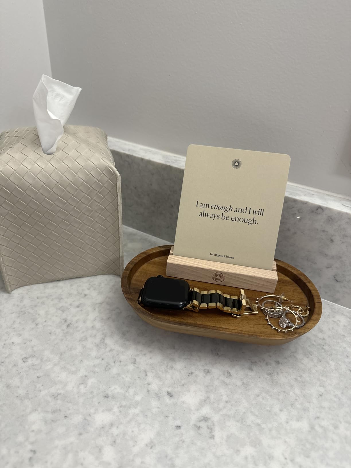 Intelligent Change Mindful Affirmations, 52 Positive Affirmation Cards for Women with Display Stand, Daily Affirmations for Inspiration, Mindfulness & Self Care, Unique Gifts for Women and Men - Customer Photo 2