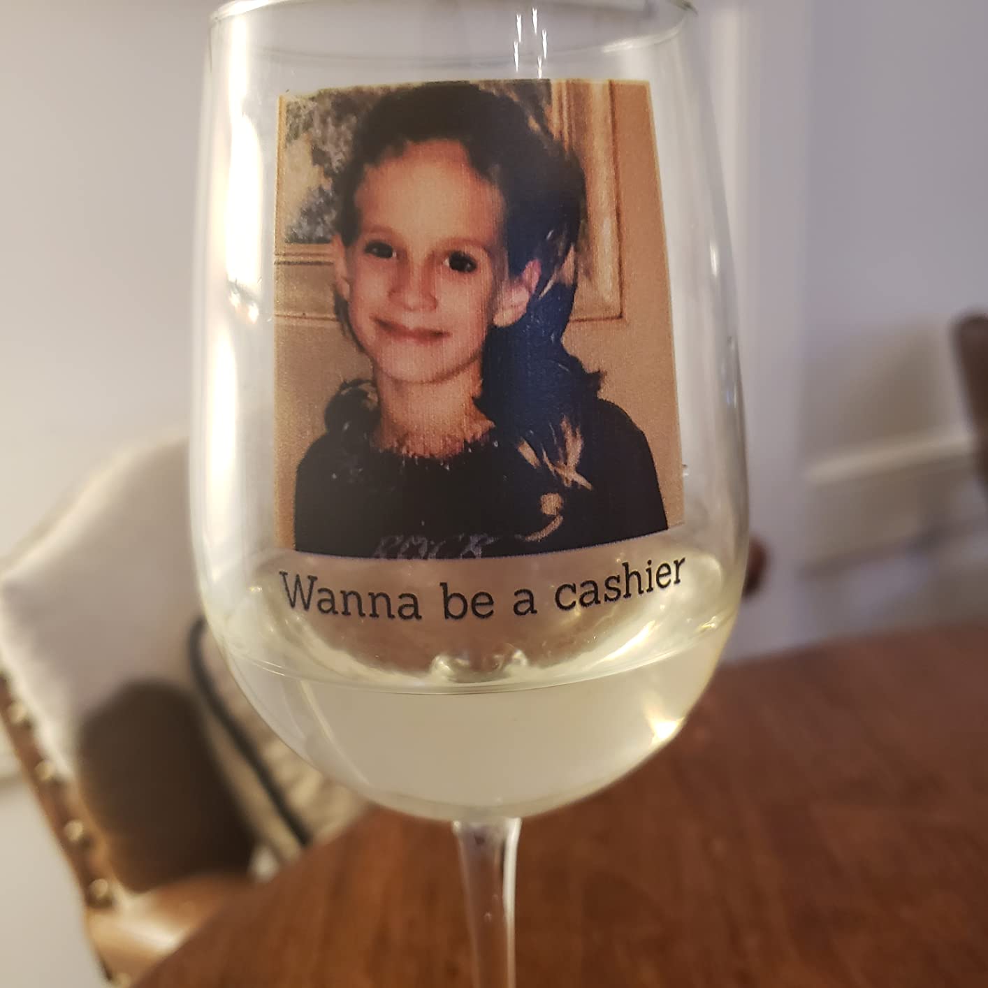 Personalized Mothers Day Printed 16oz Stemmed Photo Wine Glass, Custom Mom Wine Gifts for Women, Customized Mum Picture Gifts for Wine Lover Unique for Mom Sister Best Friend - Customer Photo 5