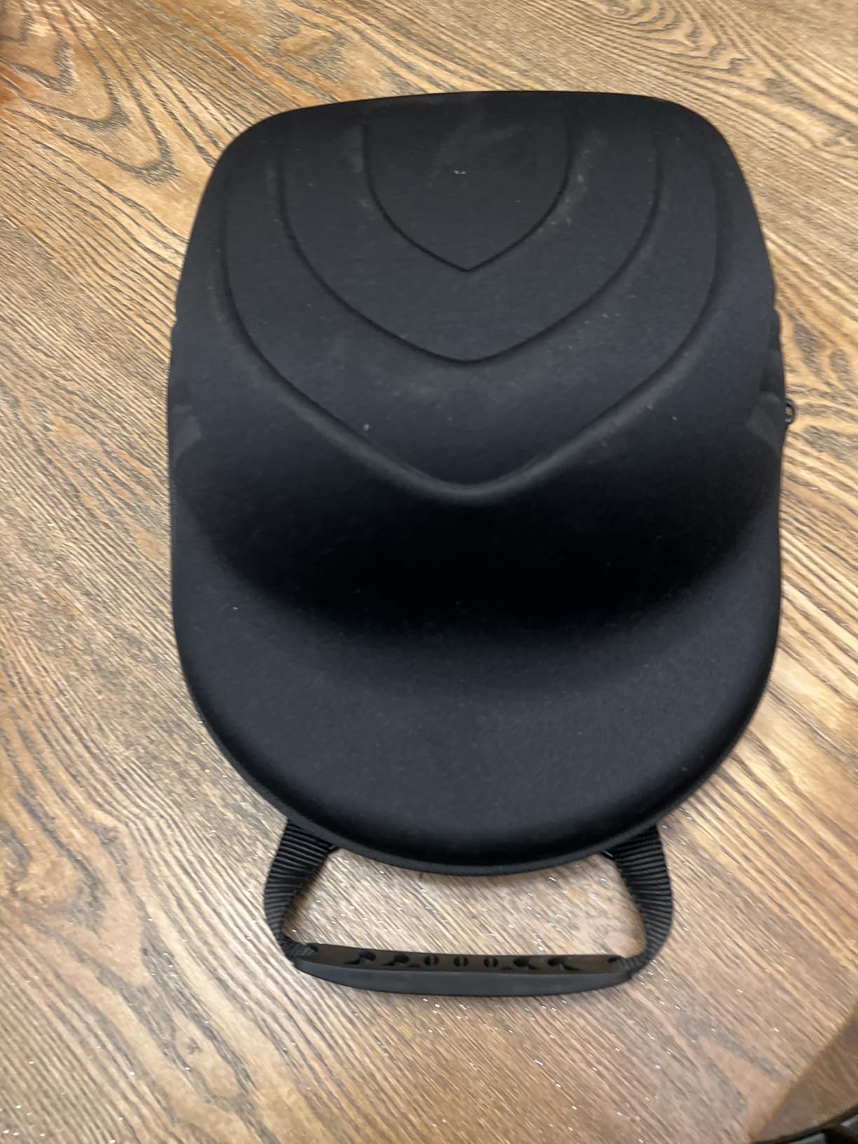 Hat Travel Case for Baseball Caps,Hard Hat Carrier Storage Case with 1 Pack Black Baseball Cap and Adjustable Shoulder Strap, Hat Organizer Holder Bag for 6 Baseball Caps for Men and Women - Black - Customer Photo 1