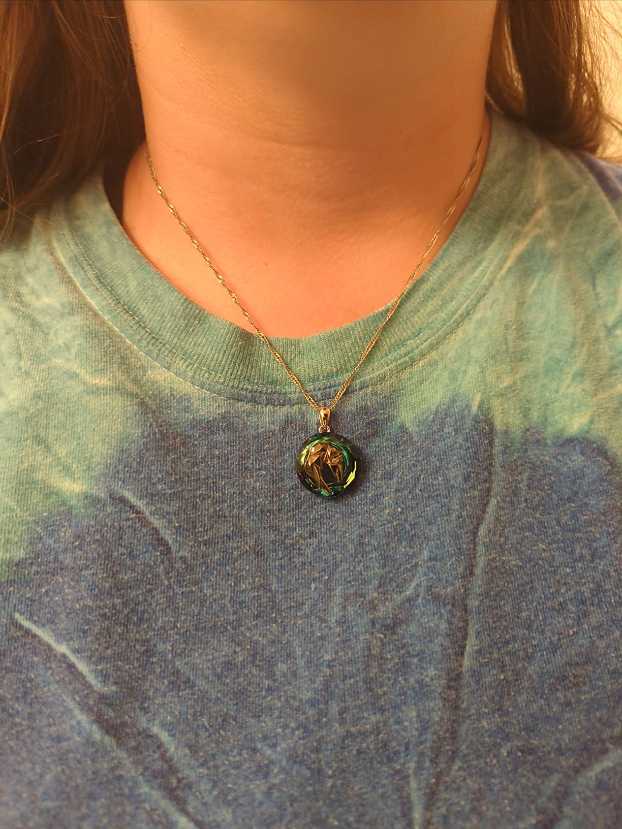 Horse Necklace Sterling Silver Origami Horse Pendant Necklace Mothers Day Gifts for Women Wife Girlfriend - Customer Photo 1