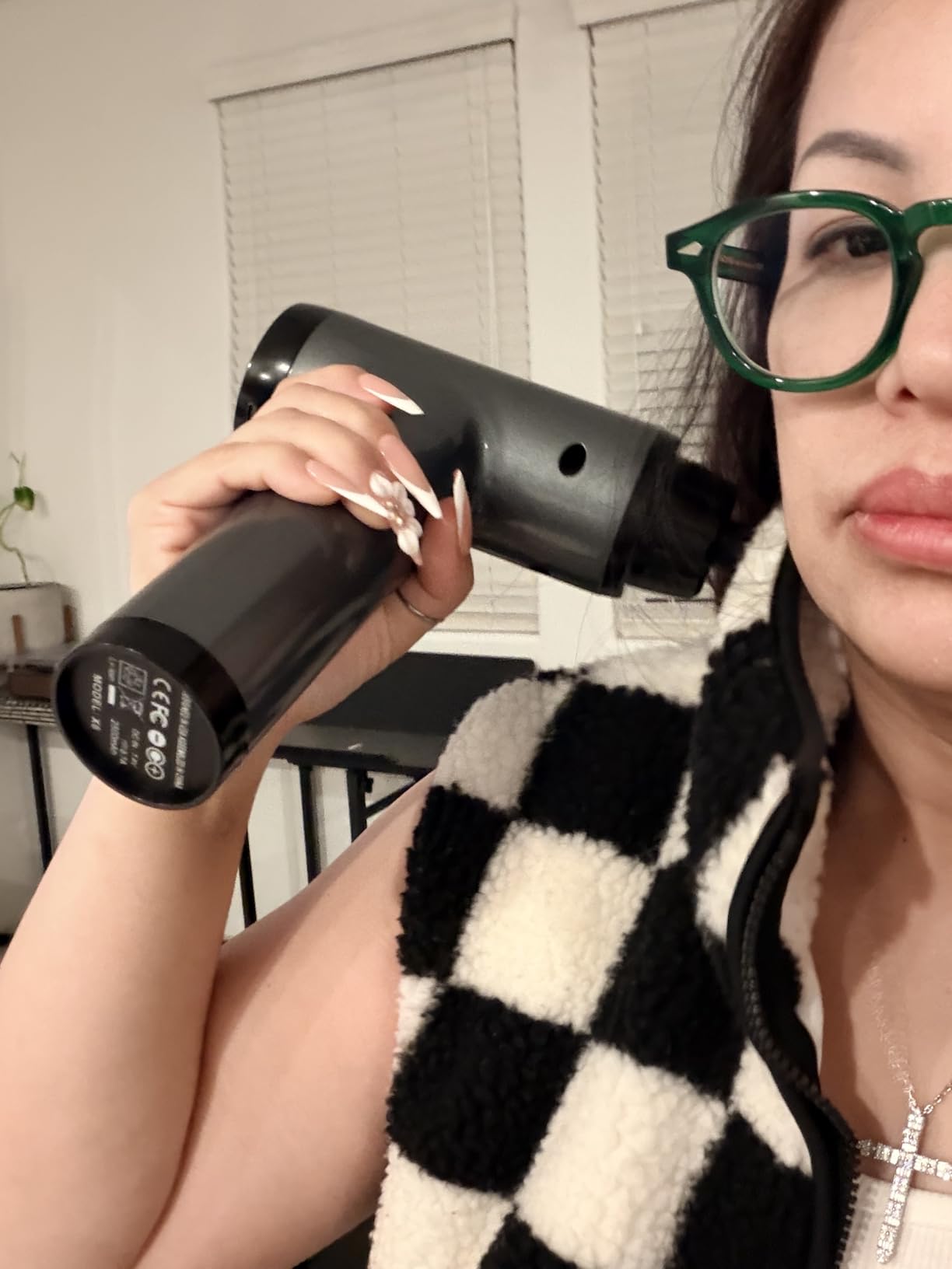 Massage Gun, Muscle Massage Gun for Athletes Handheld Electric Deep Tissue Back Massager, Percussion Massage Device for Pain Relief with 30 Speed Levels 9 Heads - Customer Photo 1