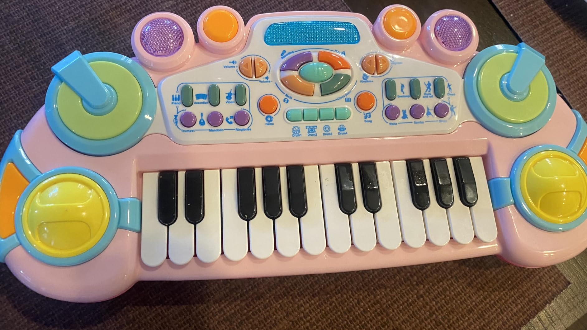 Cozybuy Toddler Piano Toy Keyboard, 24 Keys Toy Piano for Baby, Multifunctional Baby Pianos Girl Toys Kids Keyboard for Toddlers, Birthday for 1-4 Years Old Boys Girls Gifts Customer Review Cozybuy Toddler Piano Toy Keyboard, 24 Keys Toy Piano for Baby, Multifunctional Baby Pianos Girl Toys Kids Keyboard for Toddlers, Birthday for 1-4 Years Old Boys Girls Gifts - Customer Photo 4