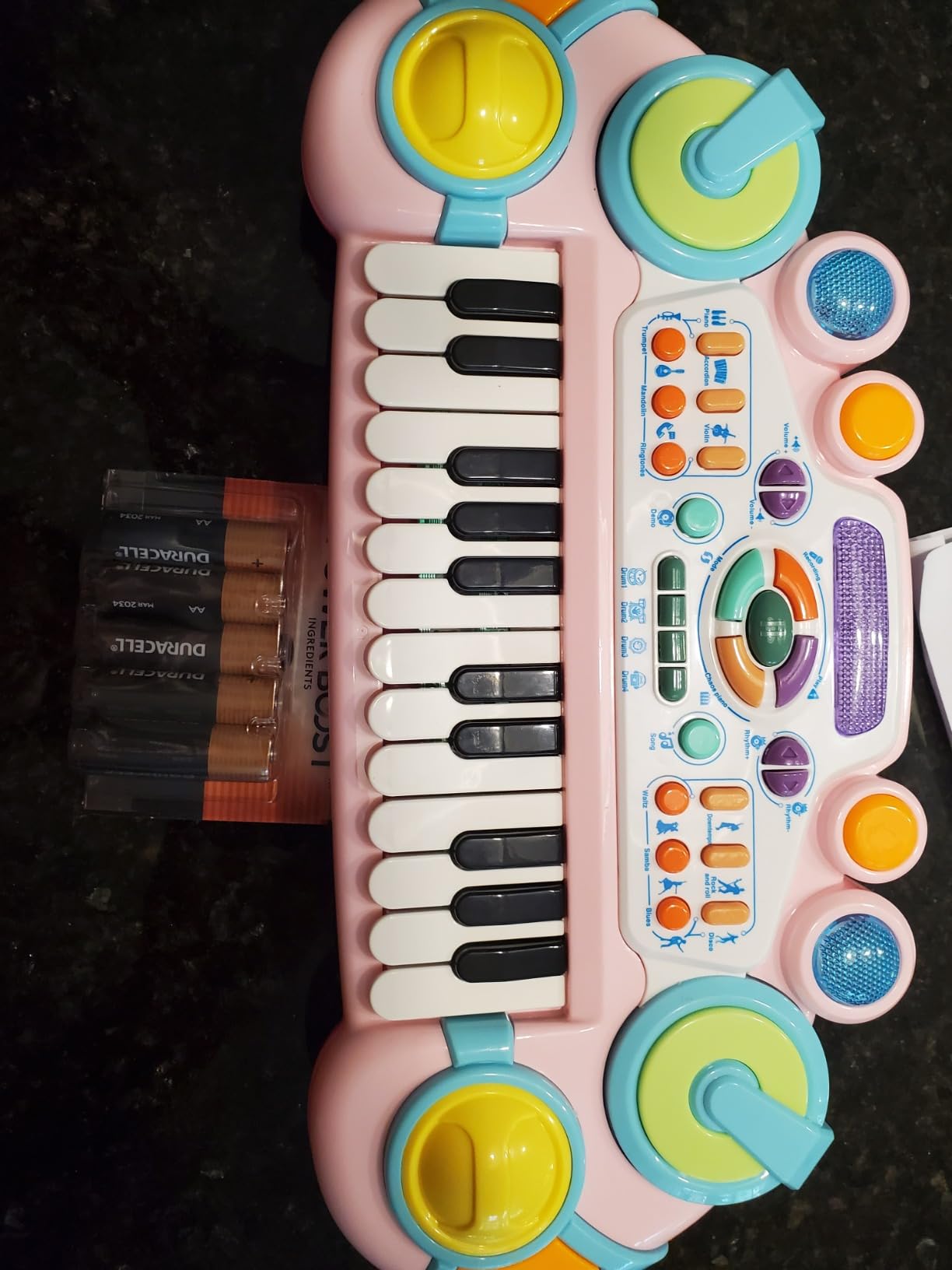 Cozybuy Toddler Piano Toy Keyboard, 24 Keys Toy Piano for Baby, Multifunctional Baby Pianos Girl Toys Kids Keyboard for Toddlers, Birthday for 1-4 Years Old Boys Girls Gifts Customer Review Cozybuy Toddler Piano Toy Keyboard, 24 Keys Toy Piano for Baby, Multifunctional Baby Pianos Girl Toys Kids Keyboard for Toddlers, Birthday for 1-4 Years Old Boys Girls Gifts - Customer Photo 5