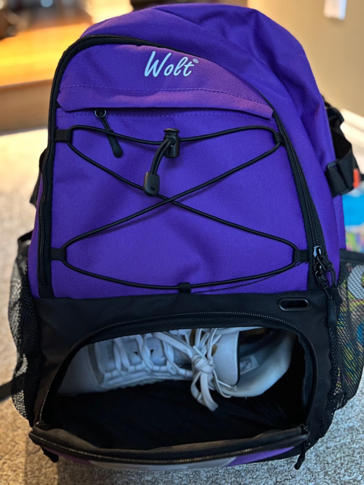 WOLT Basketball Backpack Large Sports Bag with Separate Ball Holder & Shoes Compartment, Best for Basketball, Soccer,Gym - Customer Photo 2