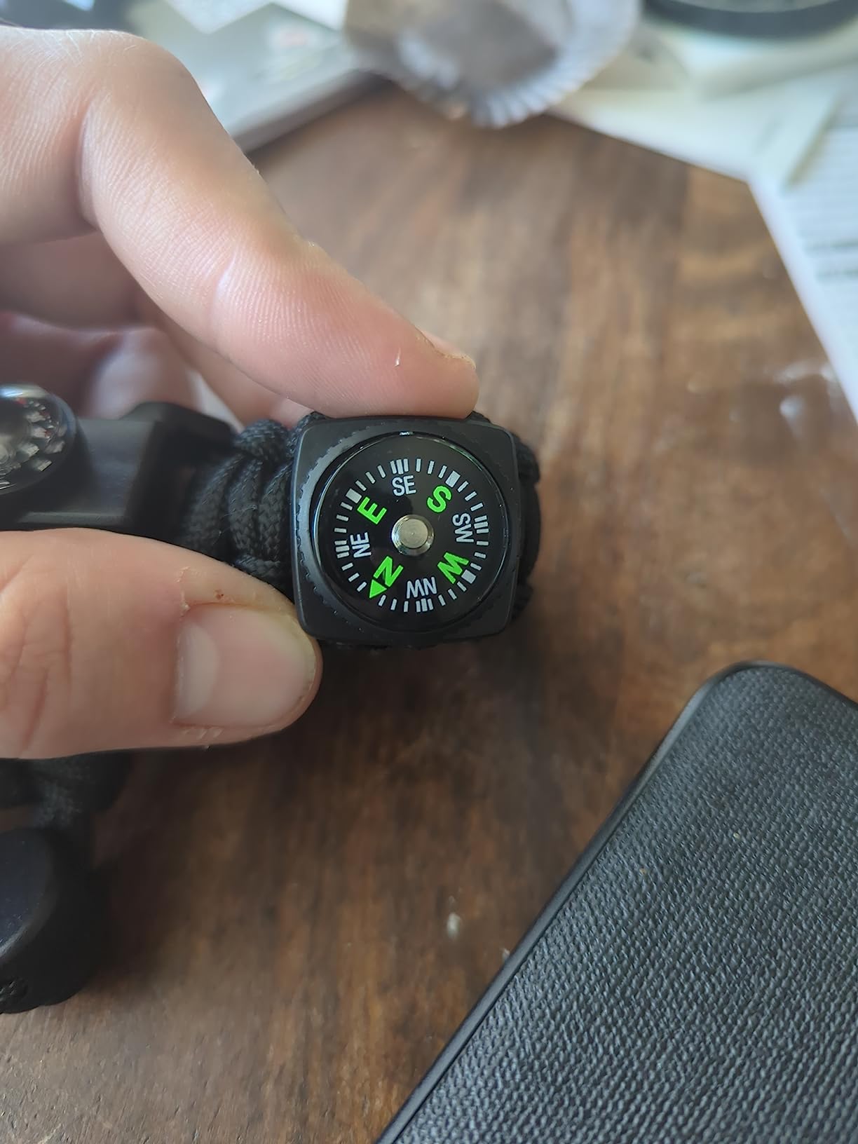 20 in 1 Survival Paracord Bracelet Adjustable Gear Kit with SOS LED Light, Fire Starter, Bigger Compass, Survival Whistle, Perfect for Camping, Hiking, Fishing Customer Review 20 in 1 Survival Paracord Bracelet Adjustable Gear Kit with SOS LED Light, Fire Starter, Bigger Compass, Survival Whistle, Perfect for Camping, Hiking, Fishing - Customer Photo 3