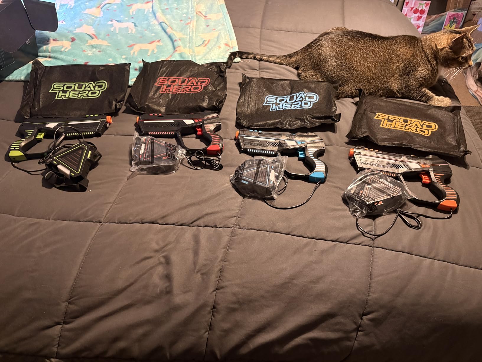 Squad Hero Rechargeable Laser Tag for Kids, Teens & Adults - Boys Gifts - Blasters & Vest Sensors - Fun Ideas Age 8+ Year Old Toys - 4 Set - Lazer Teen Boy Game Boys & Girls Outdoor Teenage Activities - Customer Photo 2