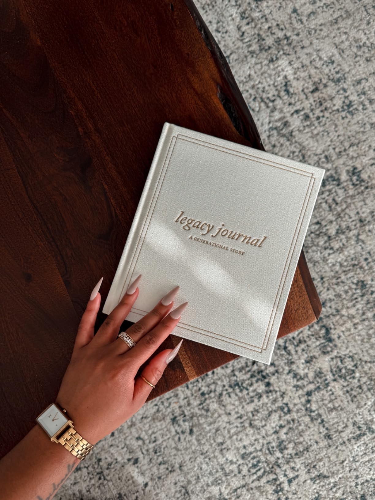 DUNCAN & STONE PAPER CO. Grandparents Legacy Journal - Legacy Book For Parents & Grandparents - Keepsake Grandparents Book - Gifts For Grandparents (Ivory, 85 Pages) - Customer Photo 1