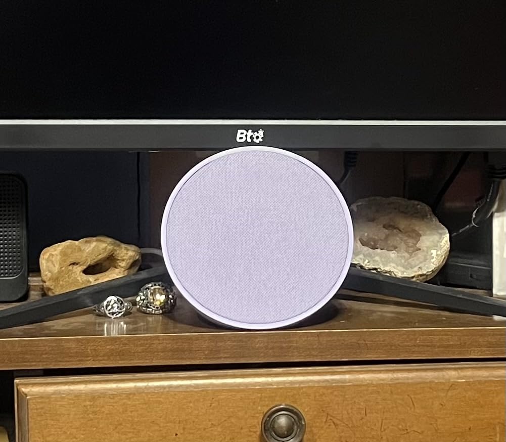 Amazon Echo Pop (newest model), Our smallest speaker with Alexa+ Early Access, Fits in any room, Charcoal - Customer Photo 4