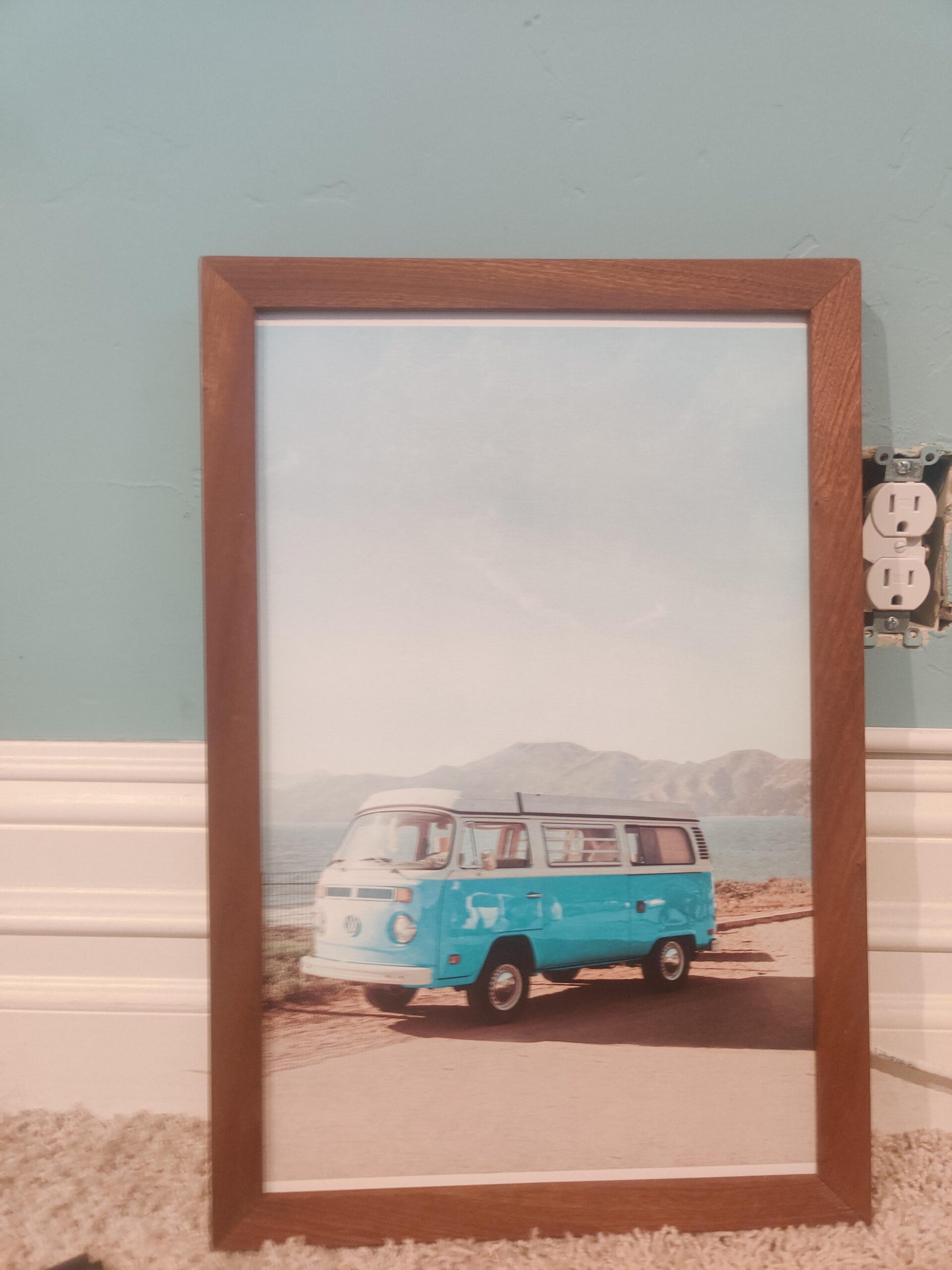 HAUS AND HUES Vintage Beach Wall Art and Surf Decor - Vintage Beach Posters and Prints, Surfboard Poster, Beach Prints Wall Art, Surfing Posters (Beige Frame, 12x16) - Customer Photo 1