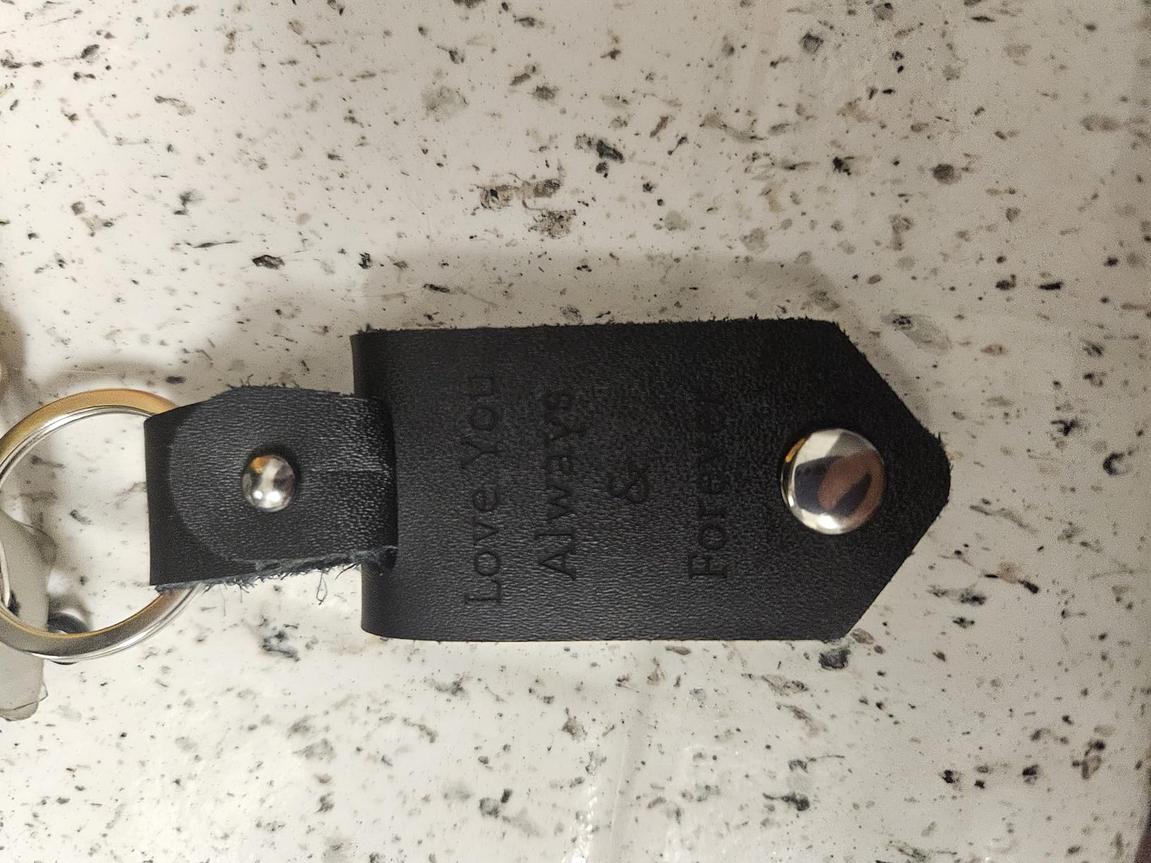 Personalized Leather Keychain Gifts for Men/Boyfriend/Dad/Husband Custom Picture/Date/Name/Calendar/Text Father's Day - Customer Photo 1