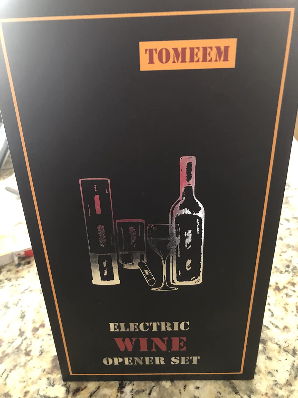 Rechargeable Electric Wine Gift Set - Aerator, Vacuum Stoppers, Foil Cutter and Bottle Opener for Home Bar and Outdoor Parties Customer Review Rechargeable Electric Wine Gift Set - Aerator, Vacuum Stoppers, Foil Cutter and Bottle Opener for Home Bar and Outdoor Parties - Customer Photo 1