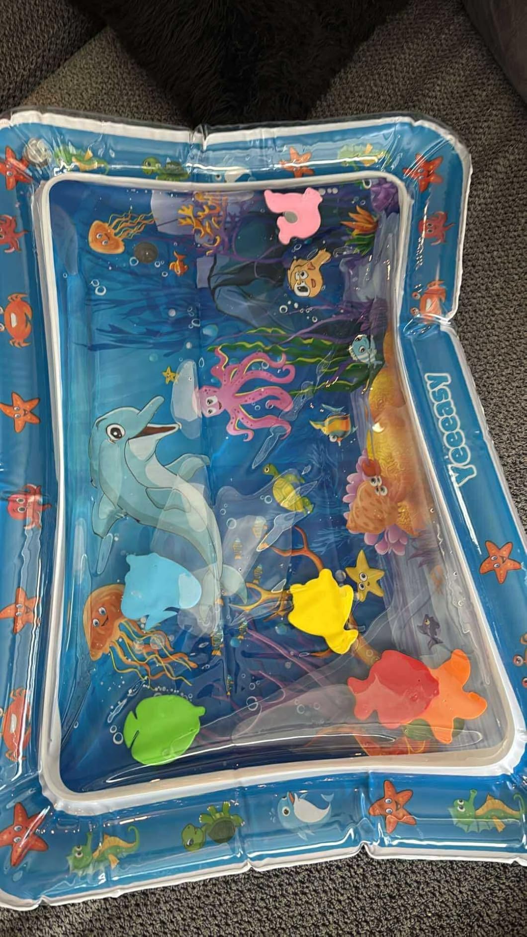 Tummy Time Water Mat丨Inflatable Tummy Time Water Play Mat for Babies, Infants and Toddlers 3 to 12 Months Promote Development Toys Baby Gifts - Customer Photo 2