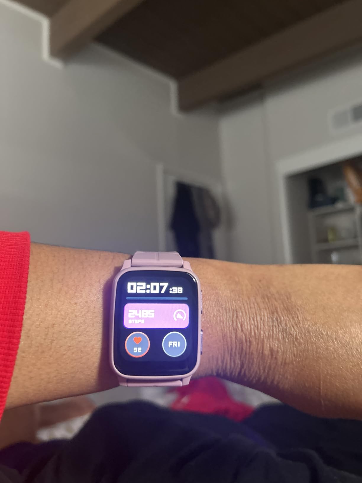 FITVII Fitness Tracker, Smart Watch with 24/7 Blood Pressure Heart Rate and Blood Oxygen Monitor, Sleep Tracker with Calorie Step Counter, IP68 Waterproof Activity Tracker for Women Men Android iOS - Customer Photo 1