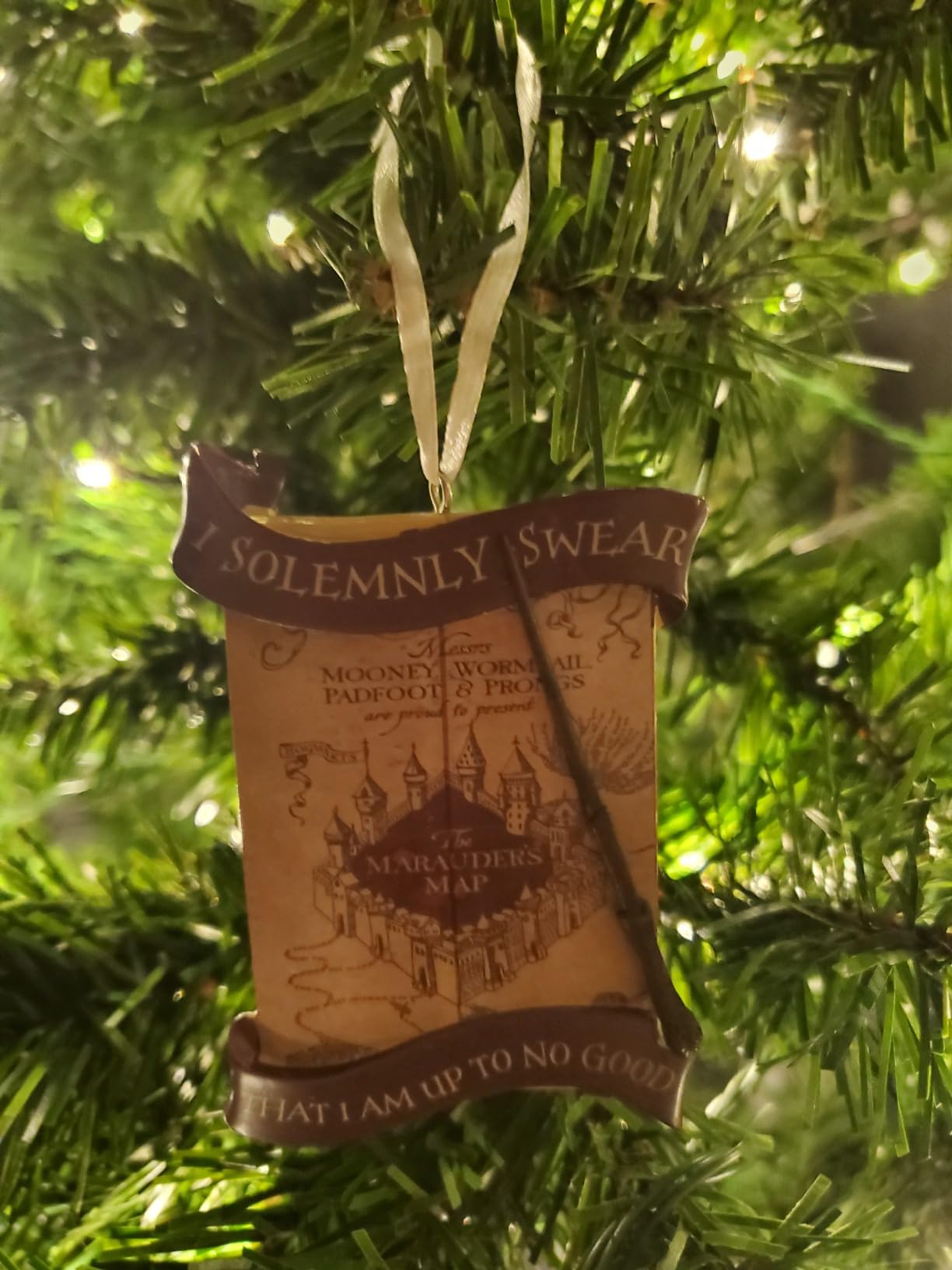 Hallmark Harry Potter Marauder's Map Christmas Ornament - Customer Photo 1