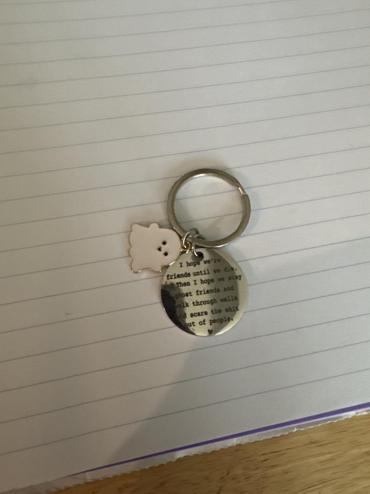 igvean Best Friend Keychains Funny Birthday Gift for Friends Christmas Halloween Gifts for Women Friend Boo Basket Stuffers - Customer Photo 2