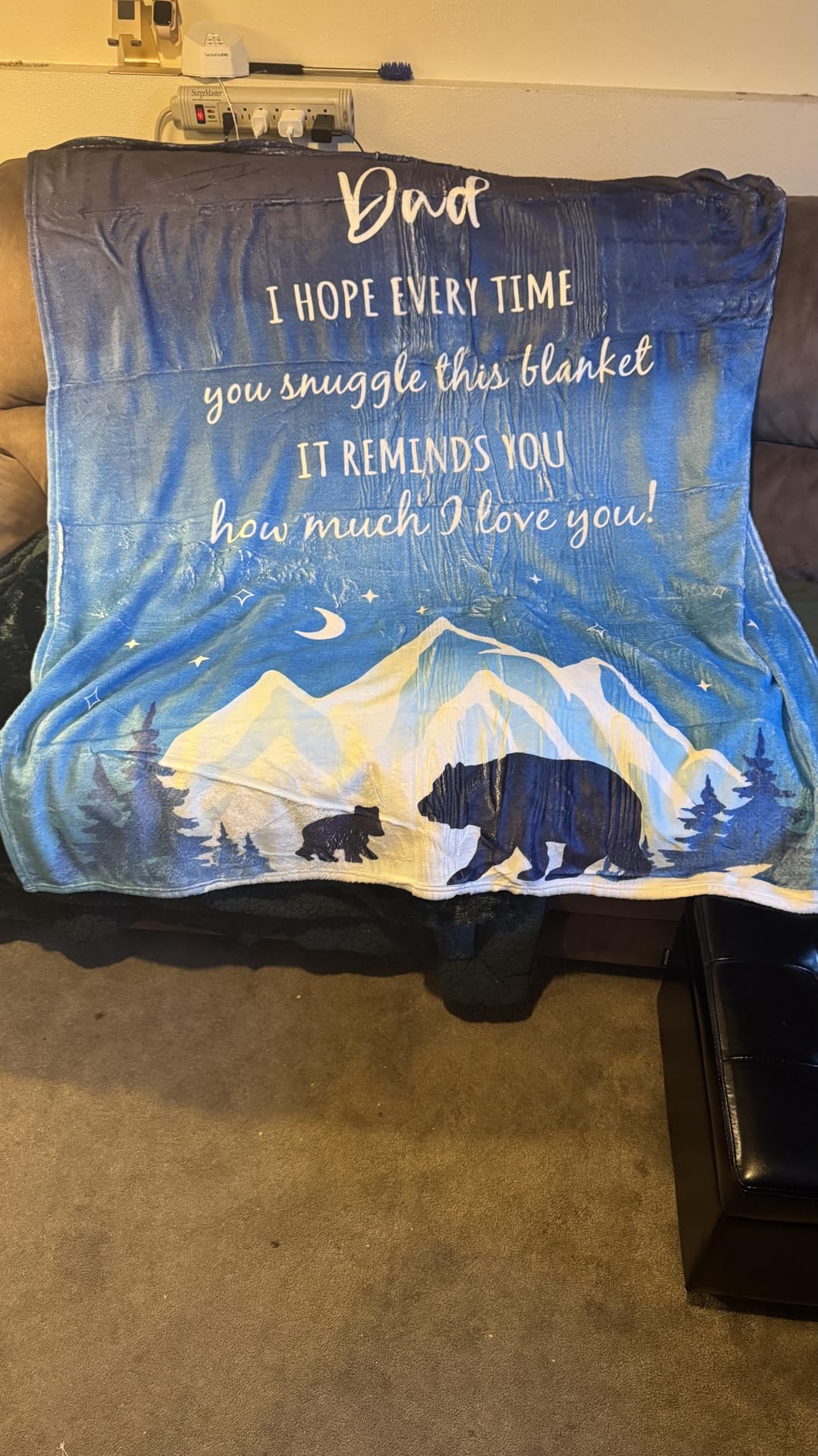 Julazy Fathers Day Dad Gifts Blanket, Birthday Gifts for Dad from Daughter Son 60