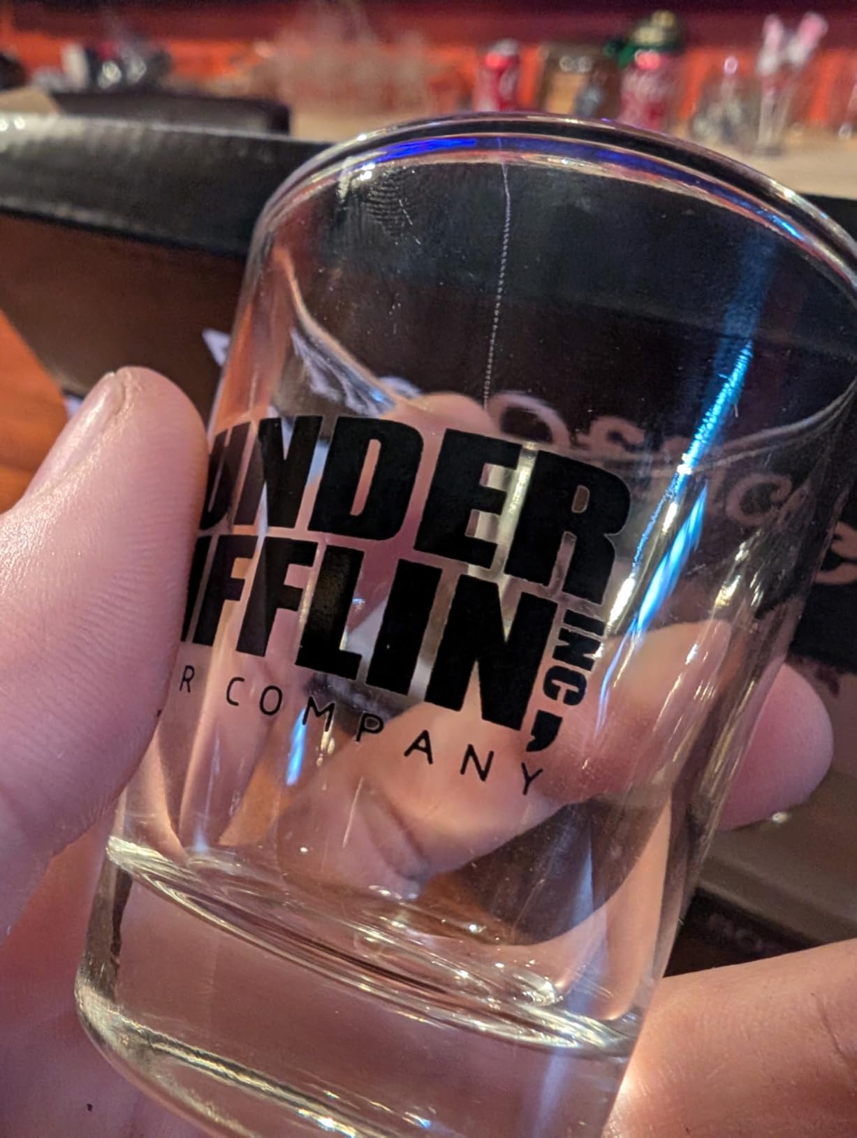 The Office Shot Glass Gift Set of 4, TV Show Merchandise, Keepsake for Fans Lovers, Birthday Presents for Men/Women, Dunder Mifflin, Bears Beets Battlestar Galactica, 1.5 oz - Customer Photo 1