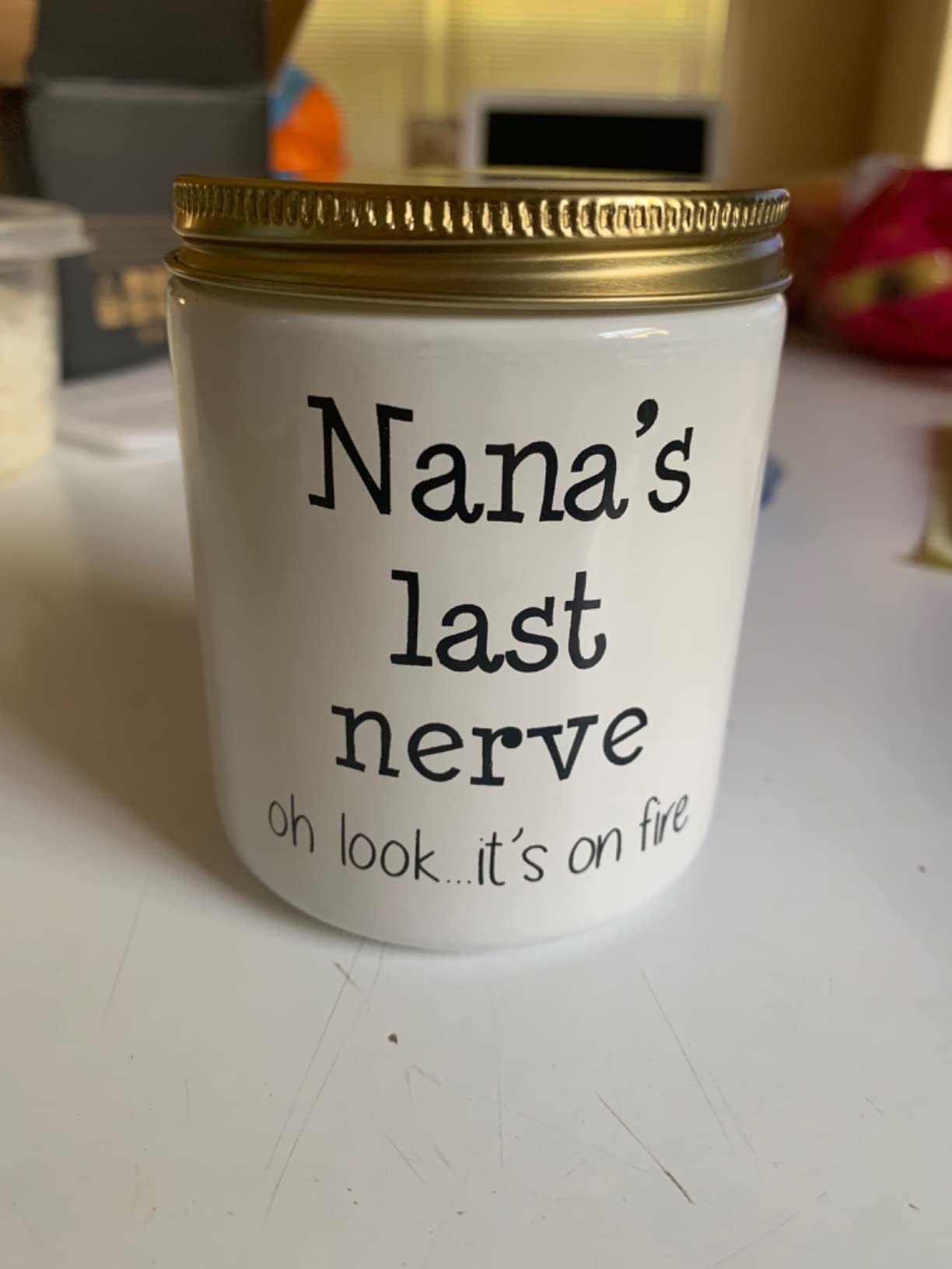 Grandma Birthday Gifts from Granddaughter Grandma Gifts from Grandson Lavender Scented 7oz Candles Happy Christmas Bday Presents for Grandma Nana Funny Soy Eco-Friendly Long Lasting Natural Candle - Customer Photo 2