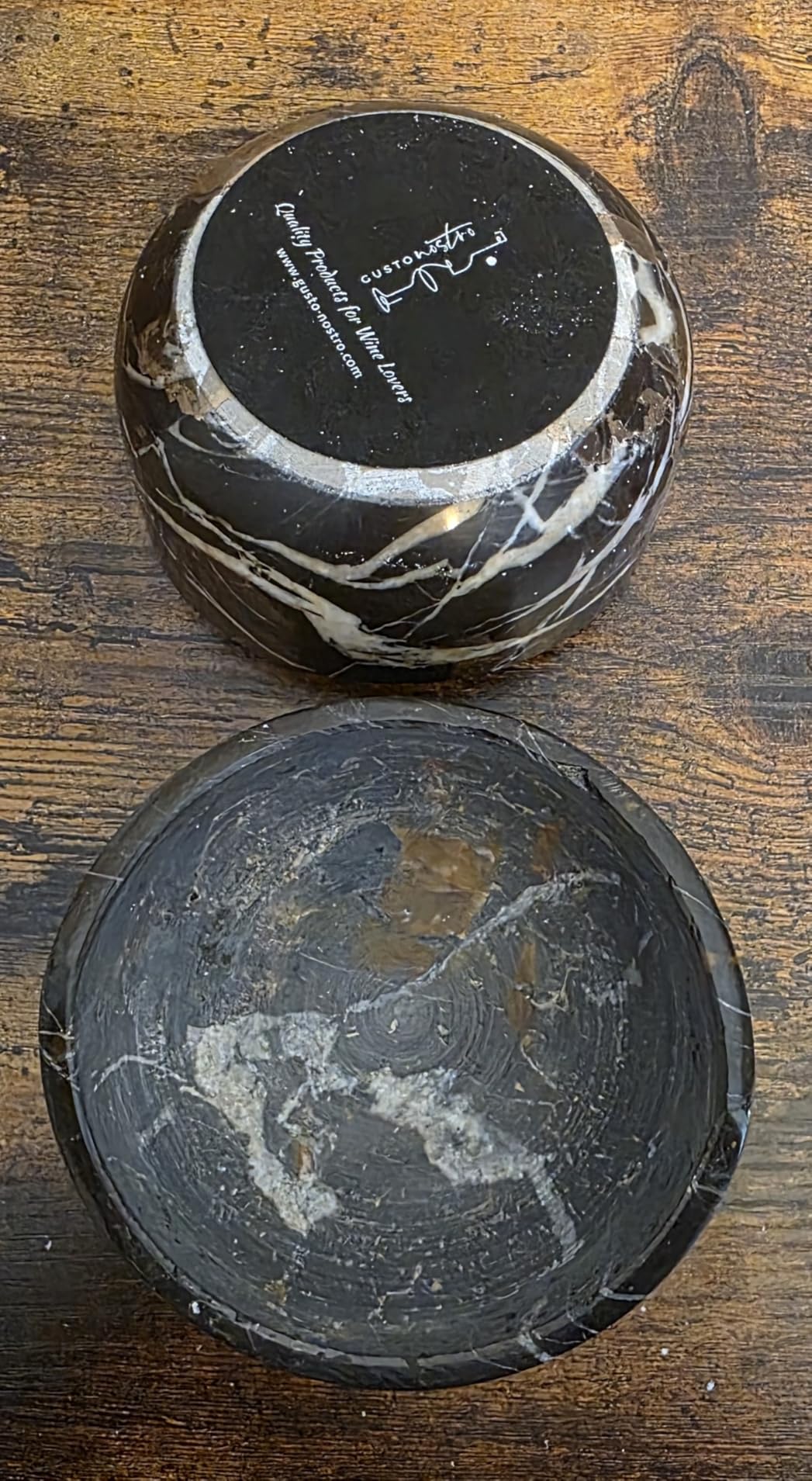 Gusto Nostro Marble Wine Chiller Bucket - 750ml Wine Bottle Cooler and Champagne Chiller for Party, Kitchen, Bar Cart Decor to Chill & Keep Bottles Cold with Unique Wine Lovers Gift Box (White) - Customer Photo 5