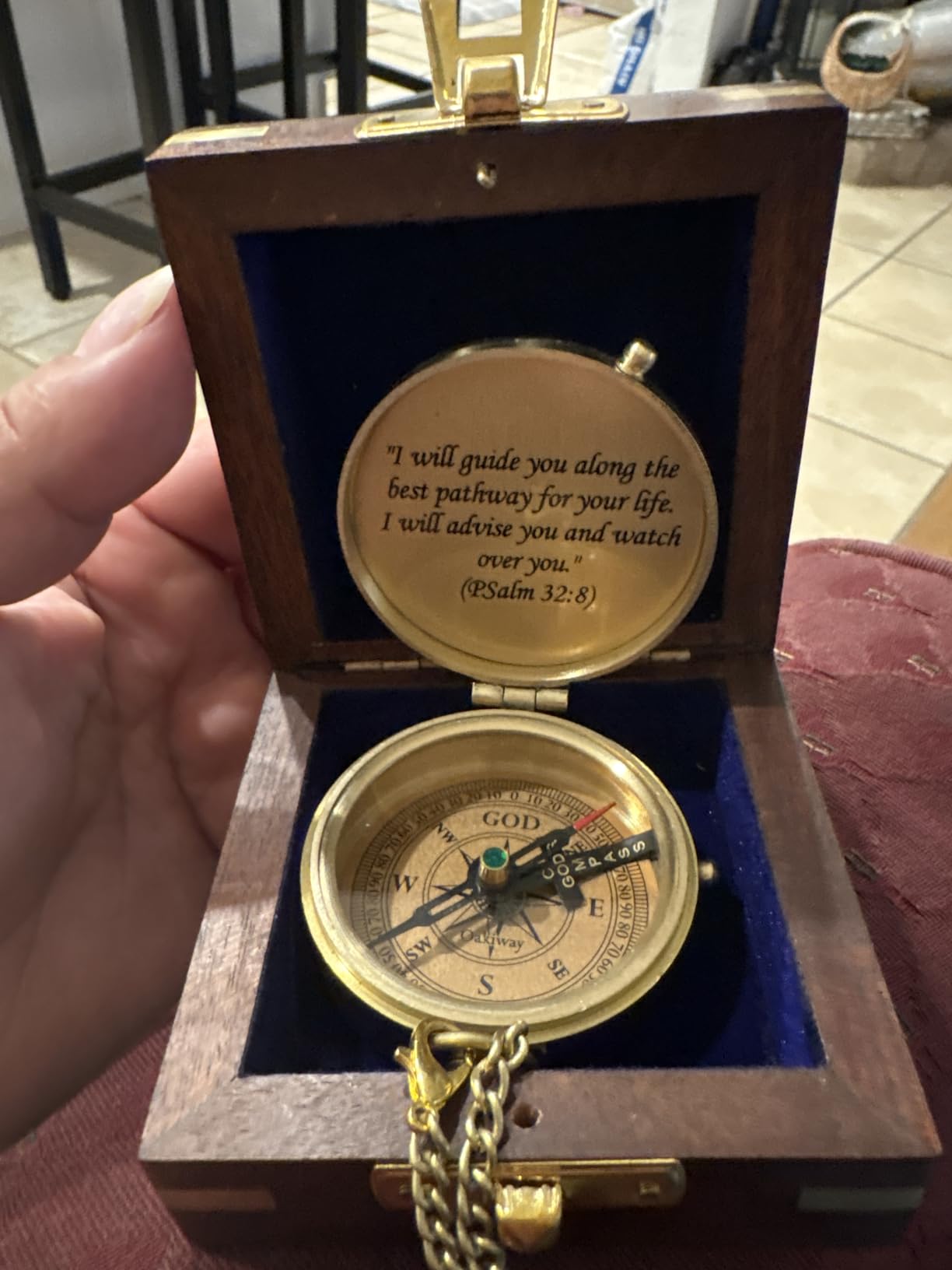God's Path Compass – Communion & Confirmation Gift for Teenage Boys | Baptism Religious Gifts for Men, Christian, Catholic, Graduation | Sentimental & Inspirational Present – Greeting Card Included - Customer Photo 1