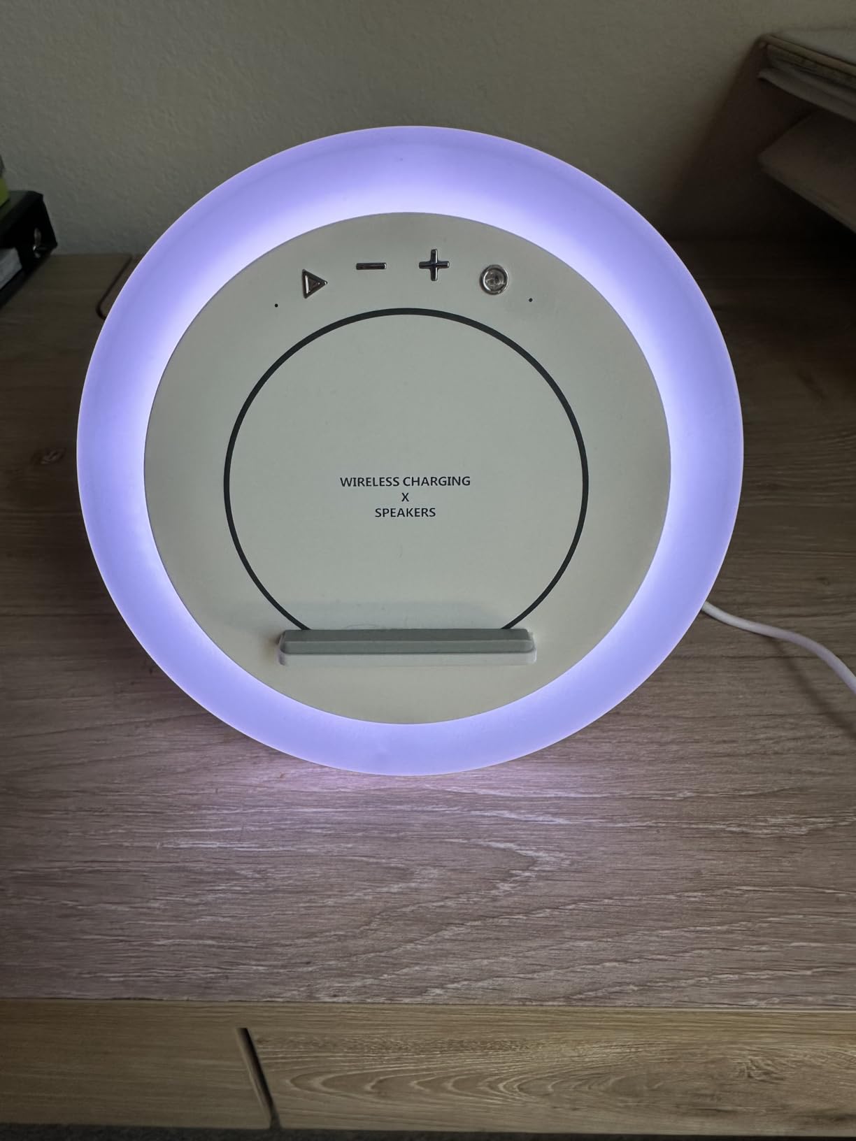 Bluetooth Speaker Night Lightsr,Wireless Charging Modern Speaker,Best Teenage Birthday Gift Ideas Tween Girls Gifts/Please use The Original Adapter - Customer Photo 3