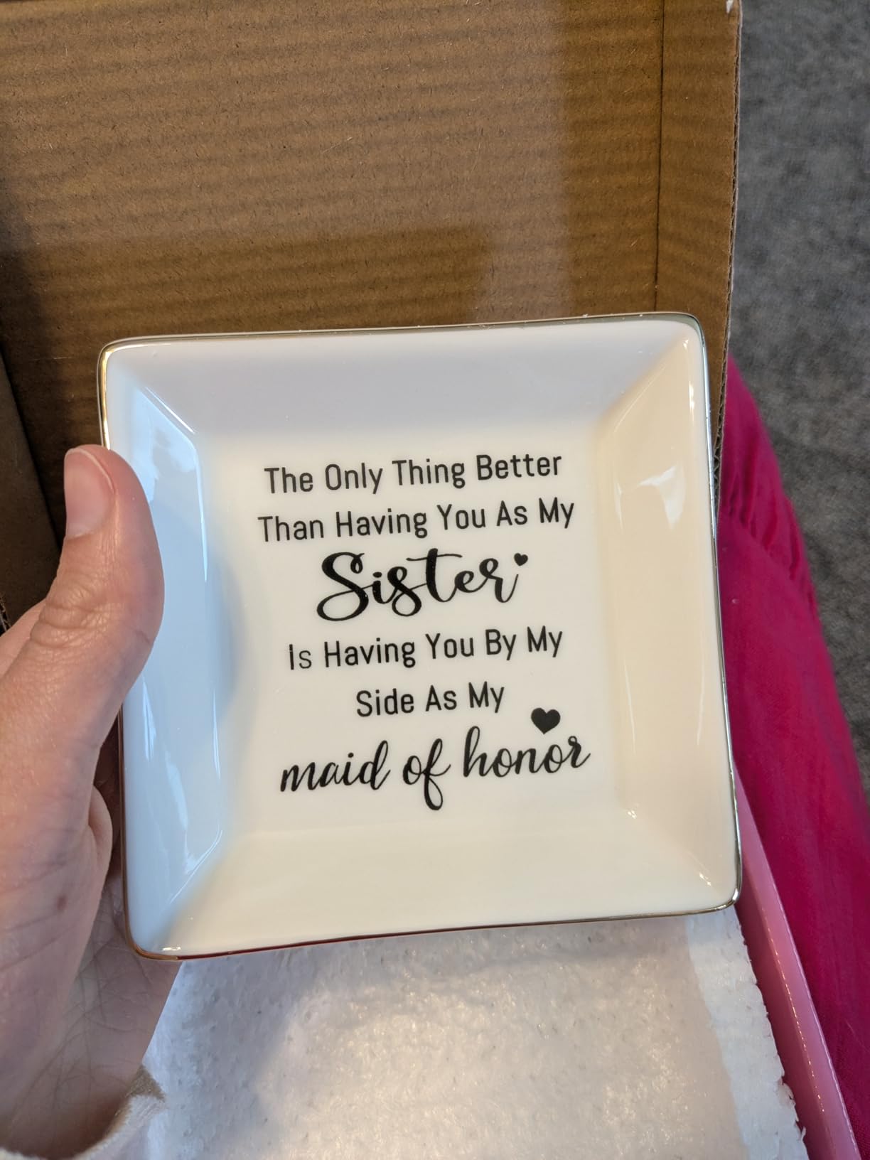 Friendship Gifts for Women Best Friend Jewelry Dish, Our Laughs are Limitless, Our Memories are Countless, Our Friendship is Endless Unique Gifts for Women, Female Friend Birthday Christmas - Customer Photo 5
