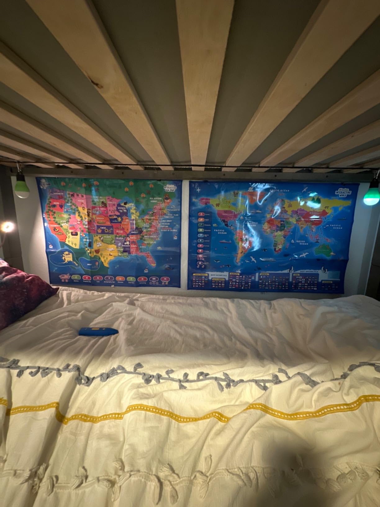 Bilingual Interactive World Map for Kids Learning and Educational Toys, Talking Electronic Kids World Map i-Poster Geography Games Ages 3 to 12 Years Old, Custom Talking Birthday Gifts Card - Customer Photo 2