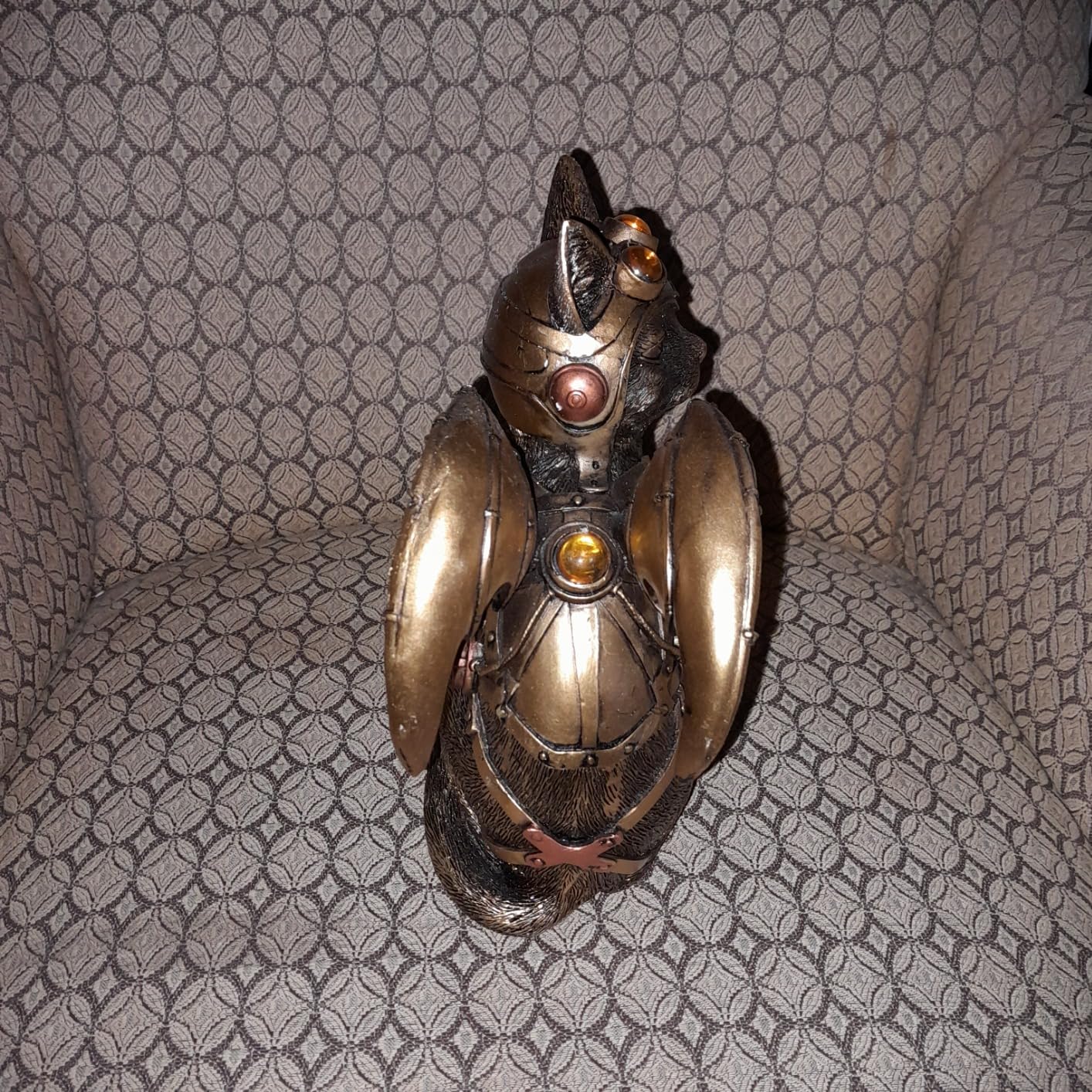 Feline Steampunk Cat Pilot Resin Figurine - Customer Photo 3