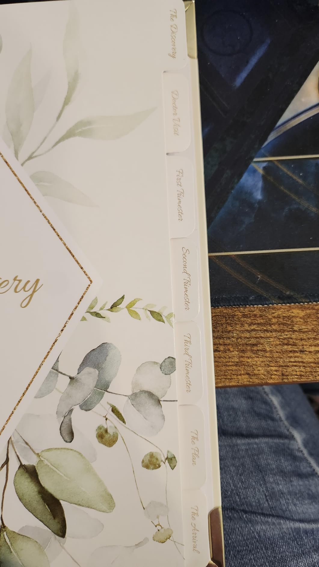 Pregnancy Journal for First Time Moms Gifts - 90 Pages Hardcover Pregnancy Memory Book, Beautiful & Cute Baby Book Keepsake, Ultrasound Baby Scrapbook, Mom To Be Gift (Alpine) - Customer Photo 2