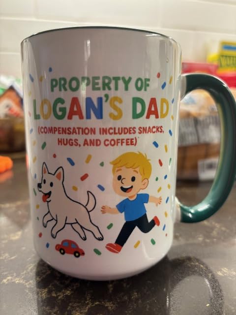 Custom Mug with Your Pet's Face, Personalized Dog Mom Mug w/Photo, Name and Title - 9 Mug Colors & 4 Font Options - 11 Oz & 15 Oz - Cat Mom Mugs for Woman - Customer Photo 1