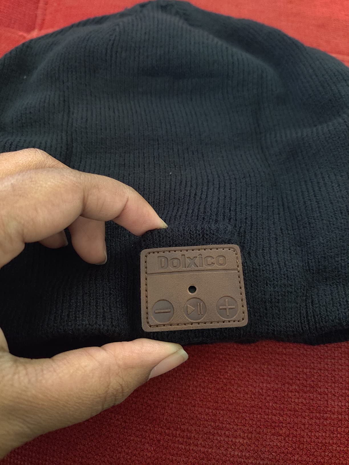 Bluetooth Beanie for Men Beanies Hats Unique Mens Gifts Ideas Stocking Stuffers Adults Christmas Birthday Music Bluetooth Hat Personalized Gifts for Men Women Teens Black - Customer Photo 2