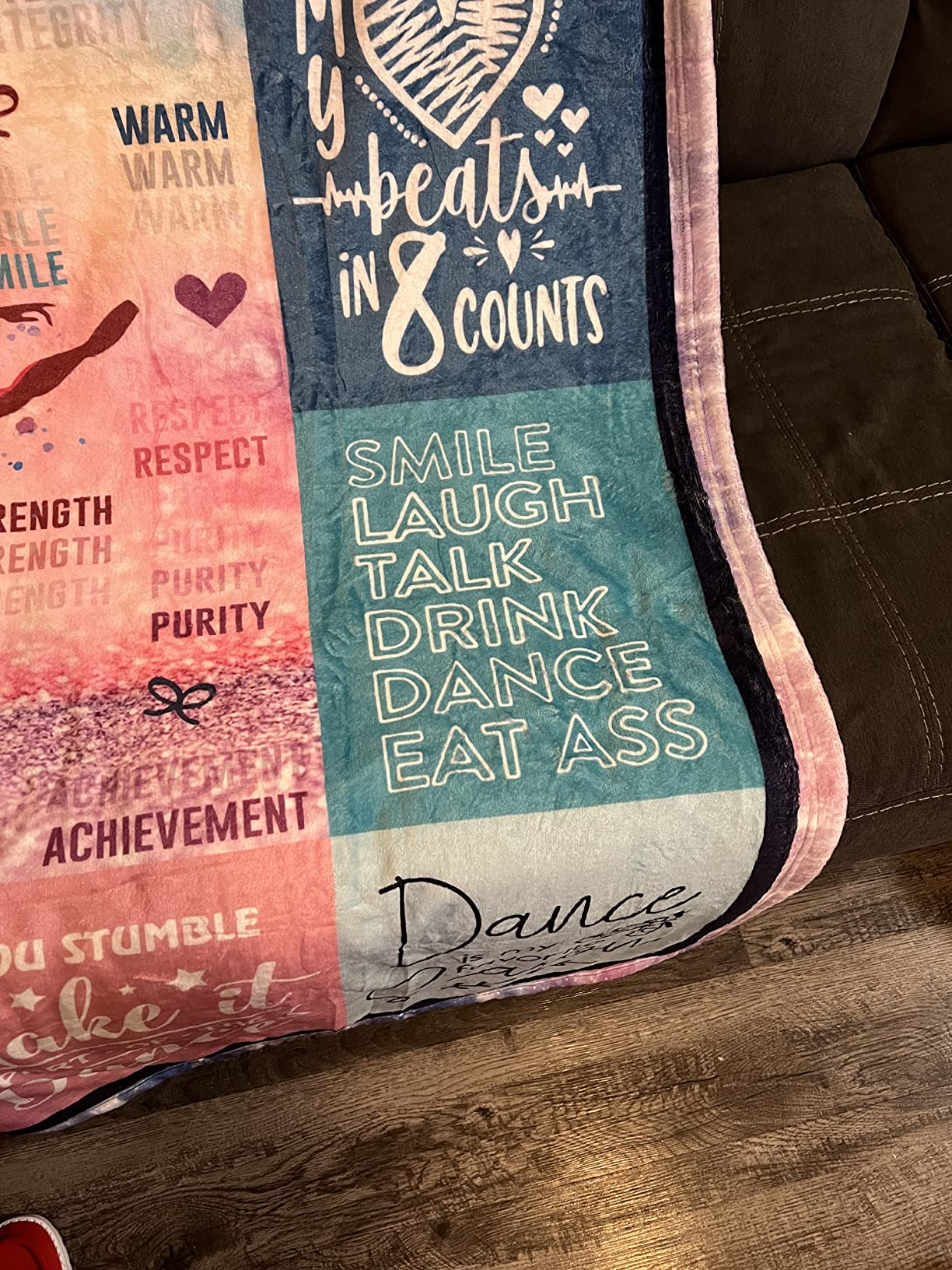Xutapy Dance Gifts Blanket 60''x50'', Dance Recital Gifts for Girls Teens Teacher Team, Ballet/Ballerina/Dancer Present, Dancing Staff/Accessories - Customer Photo 3