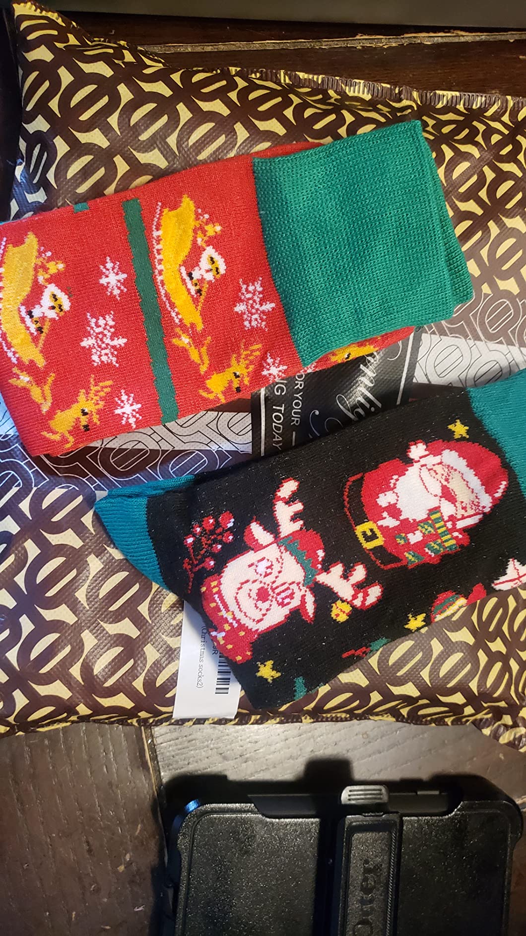 Christmas Socks For Men, 6 Pack Mens Christmas Socks, Xmas Crew Socks US Size 6-13 - Customer Photo 1