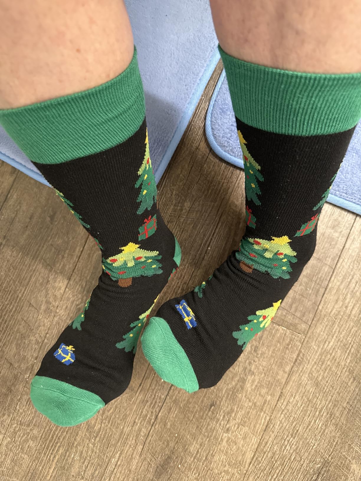 Christmas Socks For Men, 6 Pack Mens Christmas Socks, Xmas Crew Socks US Size 6-13 - Customer Photo 2